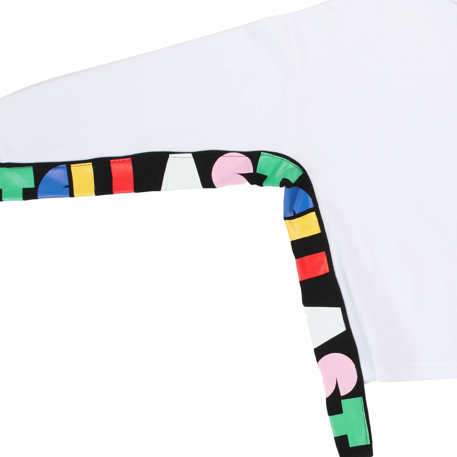 FELPA BIANCA E MULTICOLOR BAMBINA E TEEN - annameglio.com abbigliamento moda