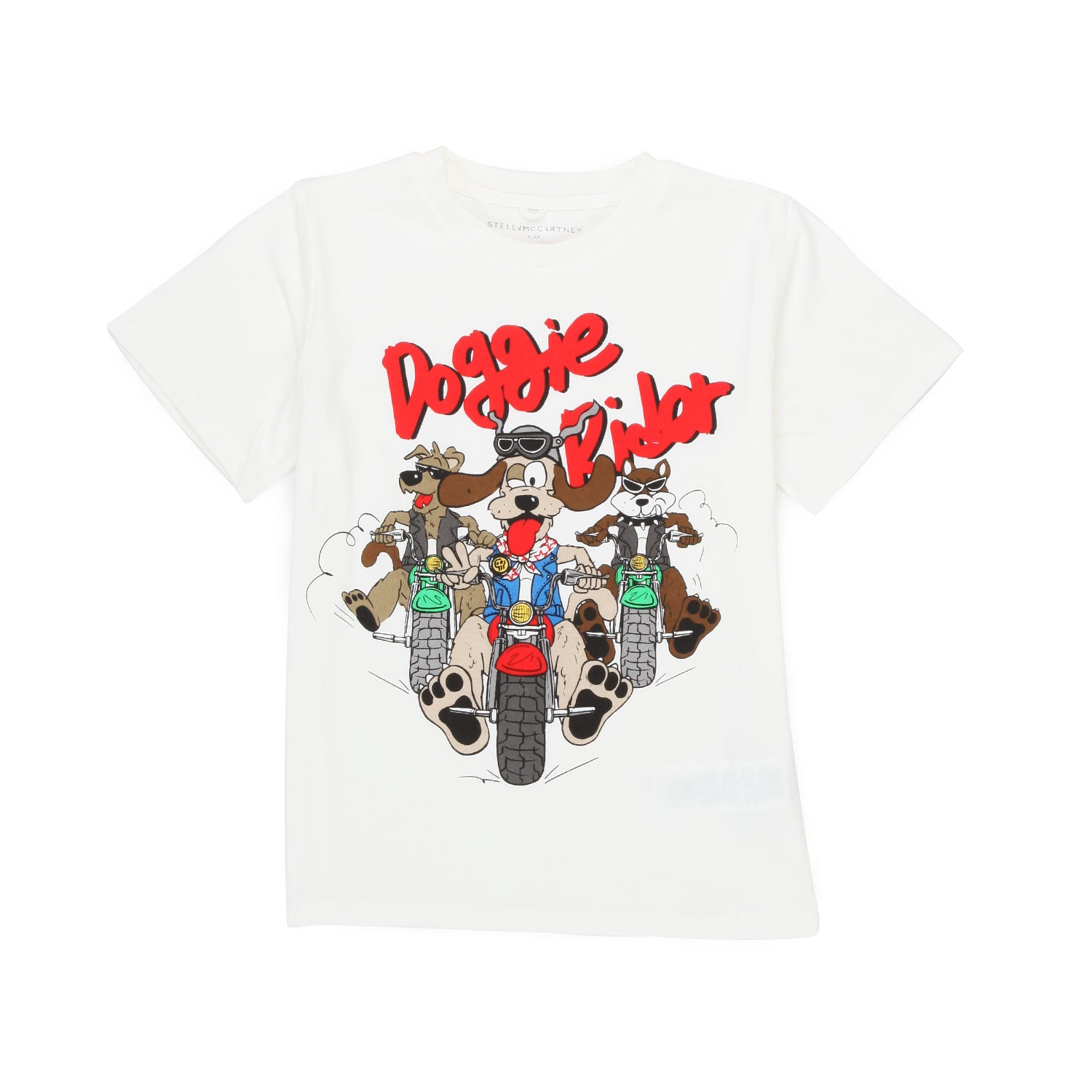 T-SHIRT DOGGIE RIDER BIANCA BAMBINO - annameglio.com abbigliamento moda