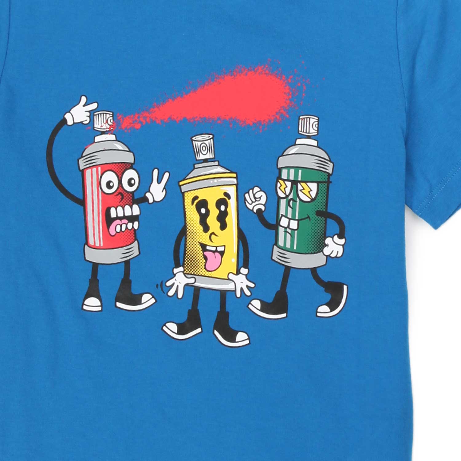 T-SHIRT SPRAY GANG AZZURRA BAMBINO - annameglio.com abbigliamento moda