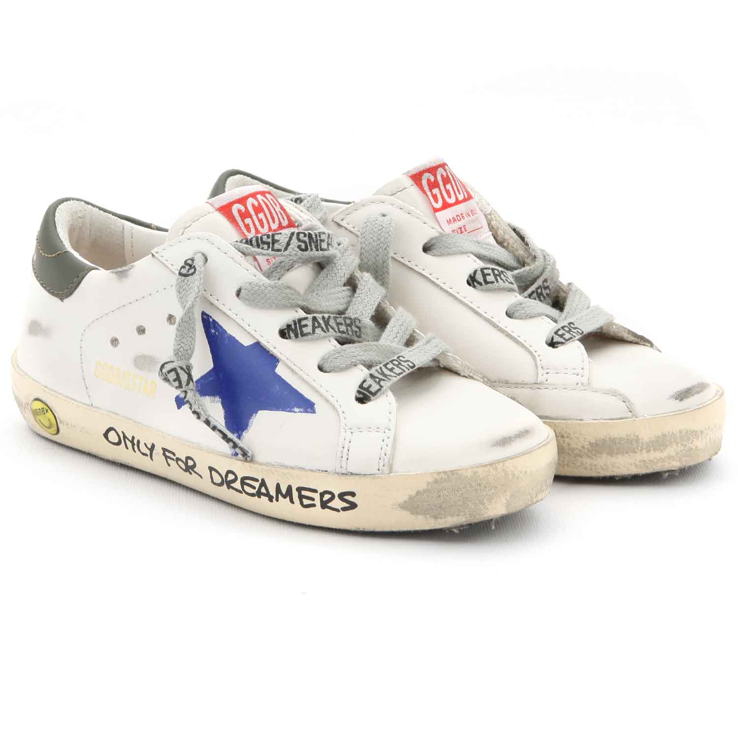 SNEAKERS SSTAR BIANCA CON STELLA BLU BABY UNISEX - annameglio.com abbigliamento moda