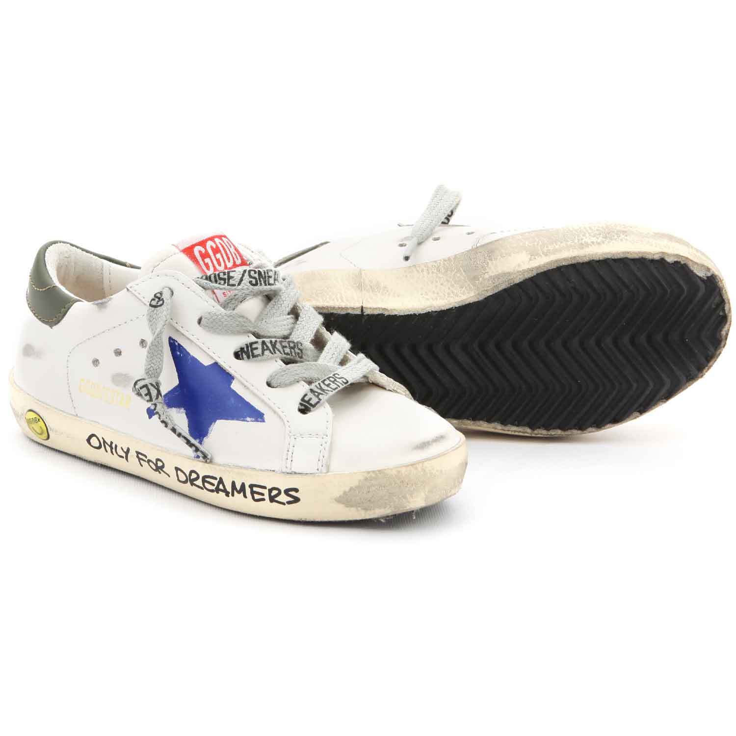 SNEAKERS SSTAR BIANCA CON STELLA BLU BABY UNISEX - annameglio.com abbigliamento moda