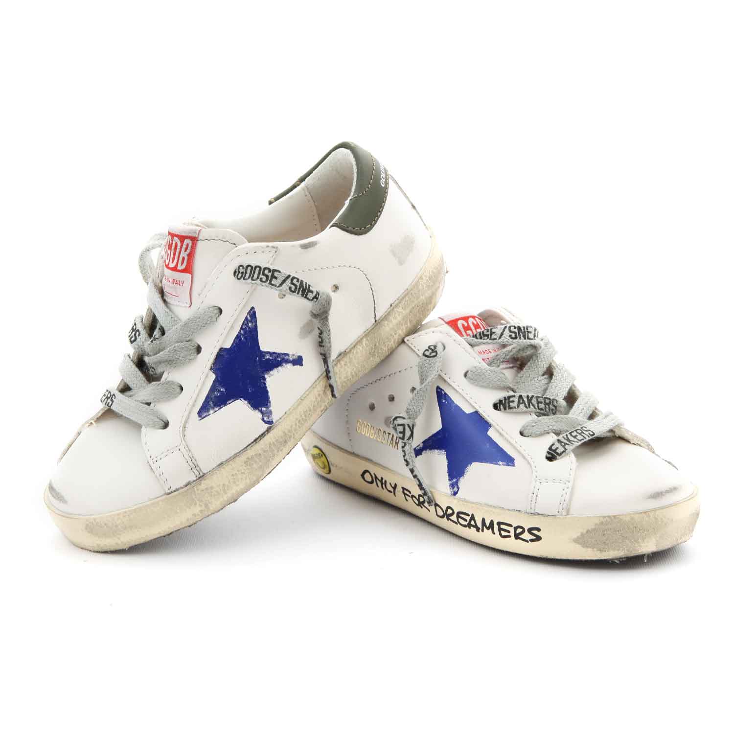 SNEAKERS SSTAR BIANCA CON STELLA BLU BABY UNISEX - annameglio.com abbigliamento moda