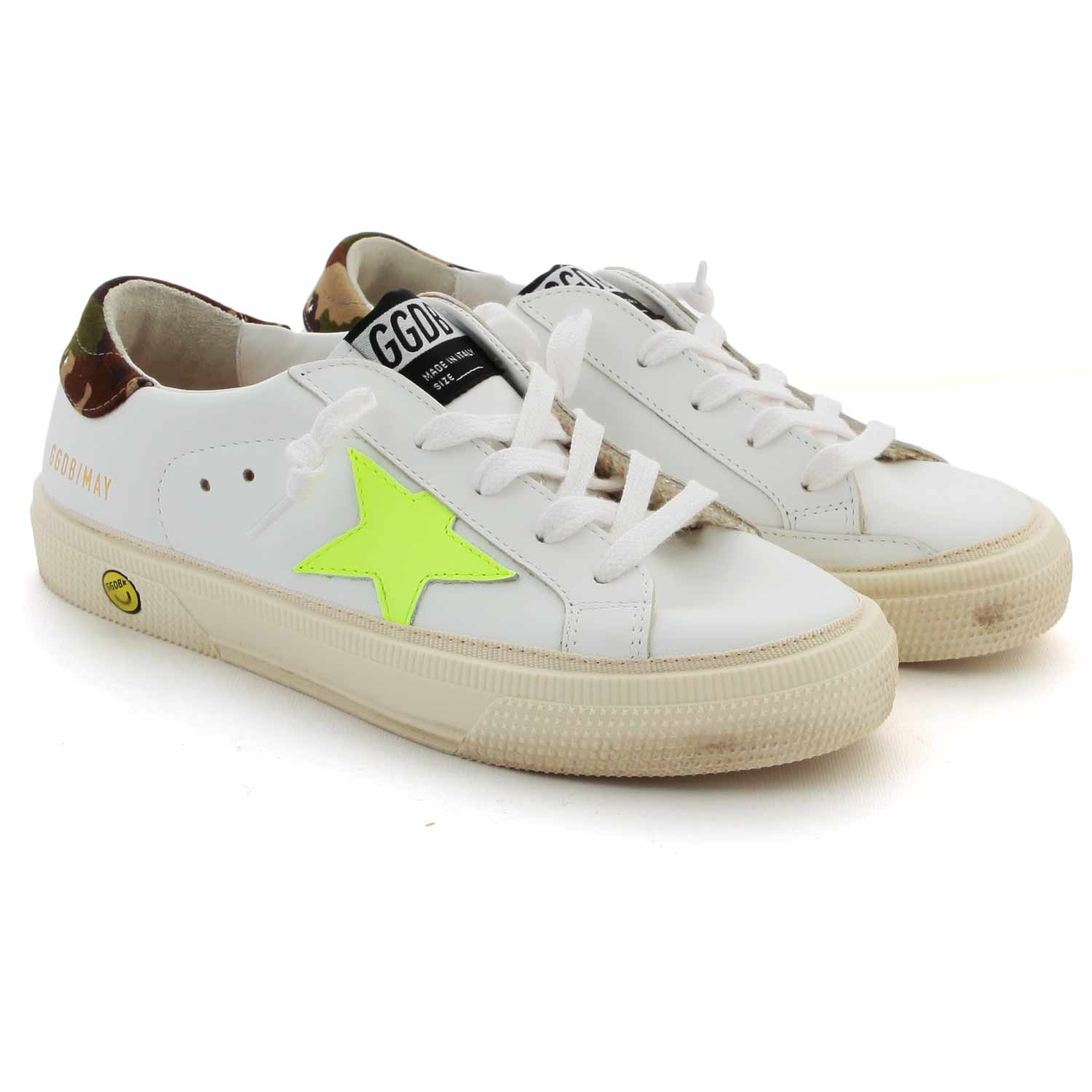 SNEAKERS SSTAR CAMOUFLAGE E GIALLO FLUO TEENAGER - annameglio.com abbigliamento moda