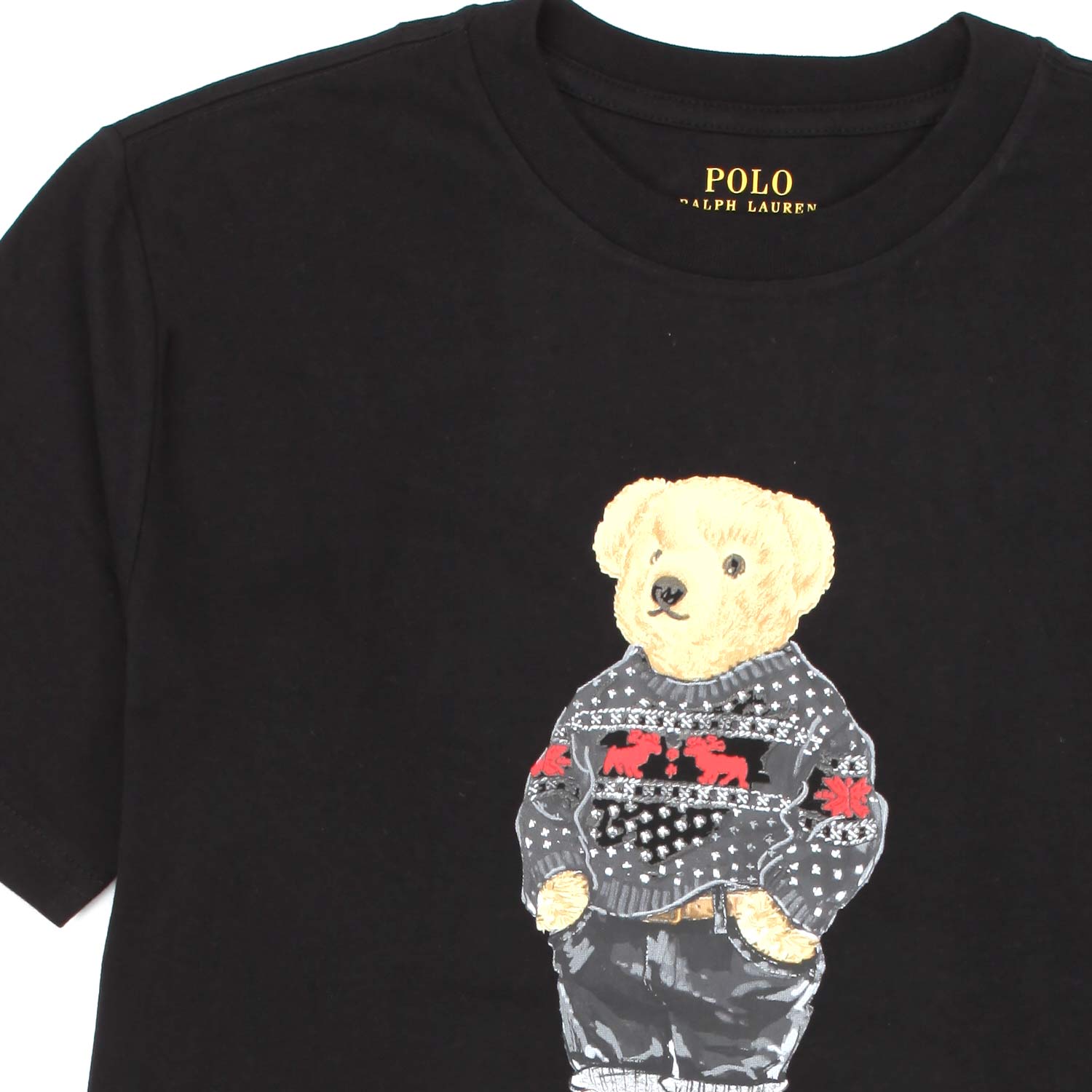 T-SHIRT POLO BEAR NERA BAMBINO E TEENAGER - annameglio.com abbigliamento moda