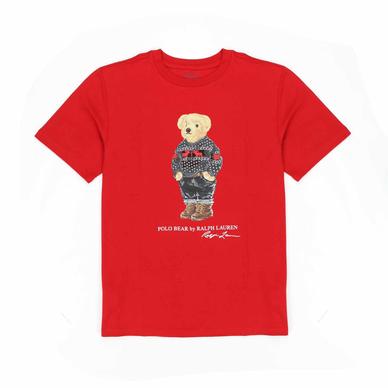T-SHIRT POLO BEAR ROSSA BAMBINO E TEENAGER - annameglio.com abbigliamento moda