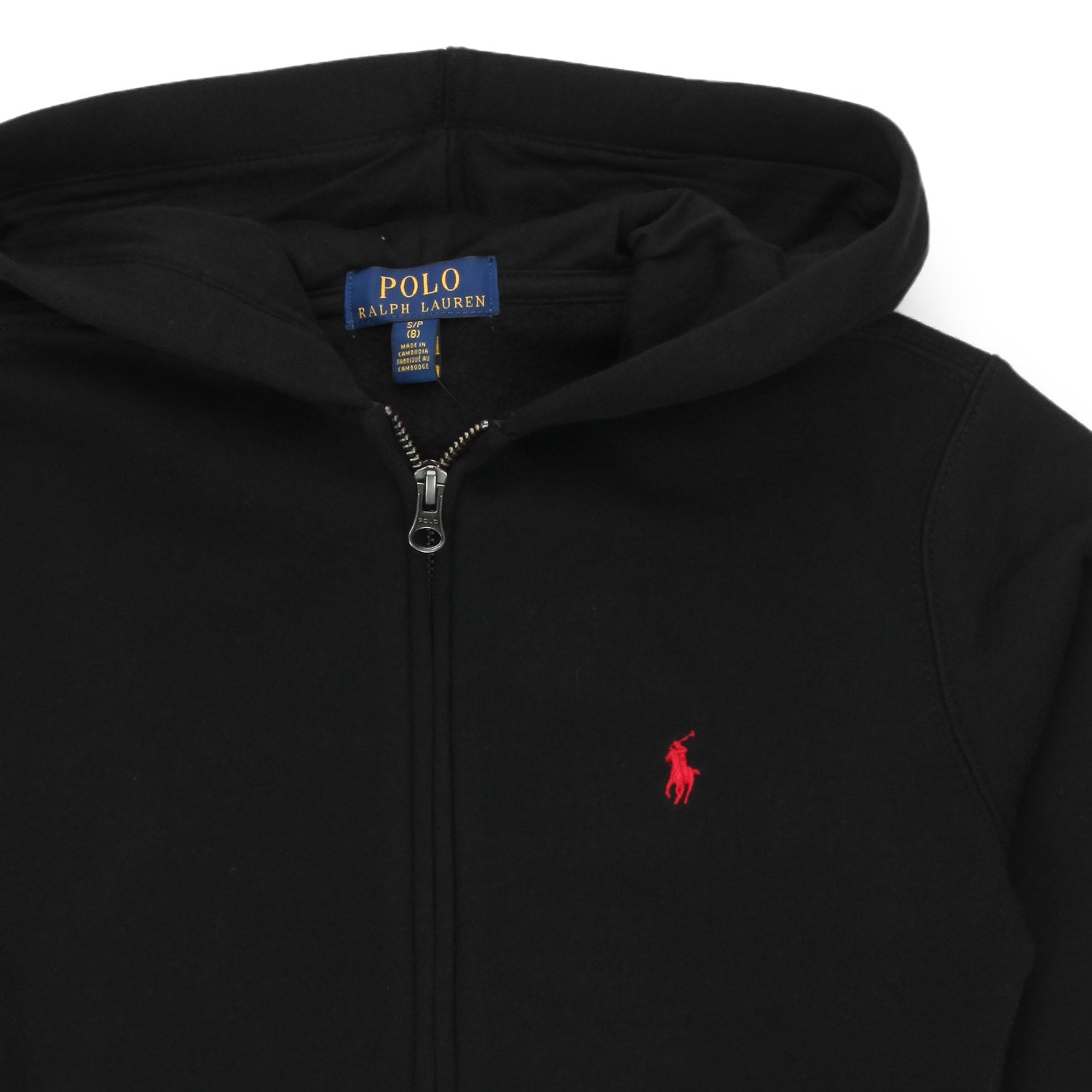 FELPA UNISEX RL NERA CON CAPPUCCIO - annameglio.com abbigliamento moda