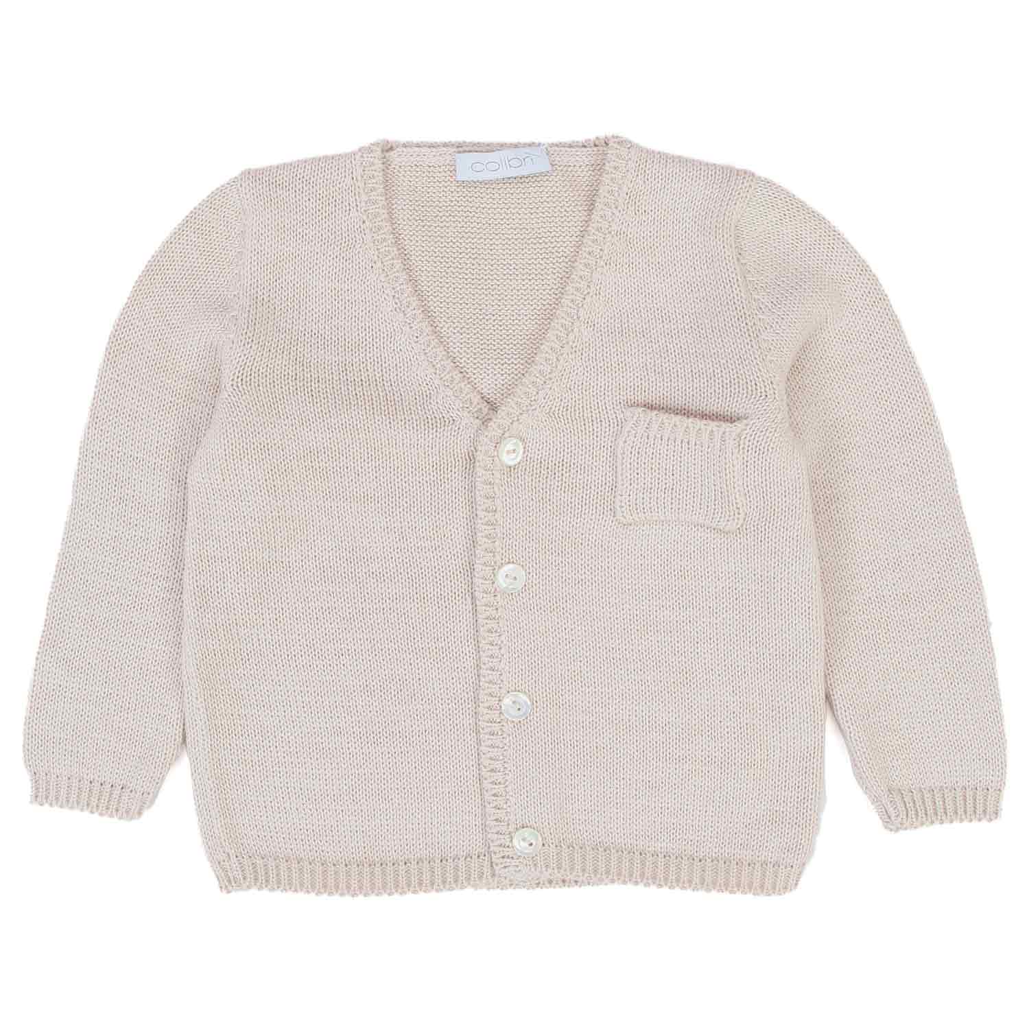 CARDIGAN BEIGE BIMBO E NEONATO - annameglio.com abbigliamento moda
