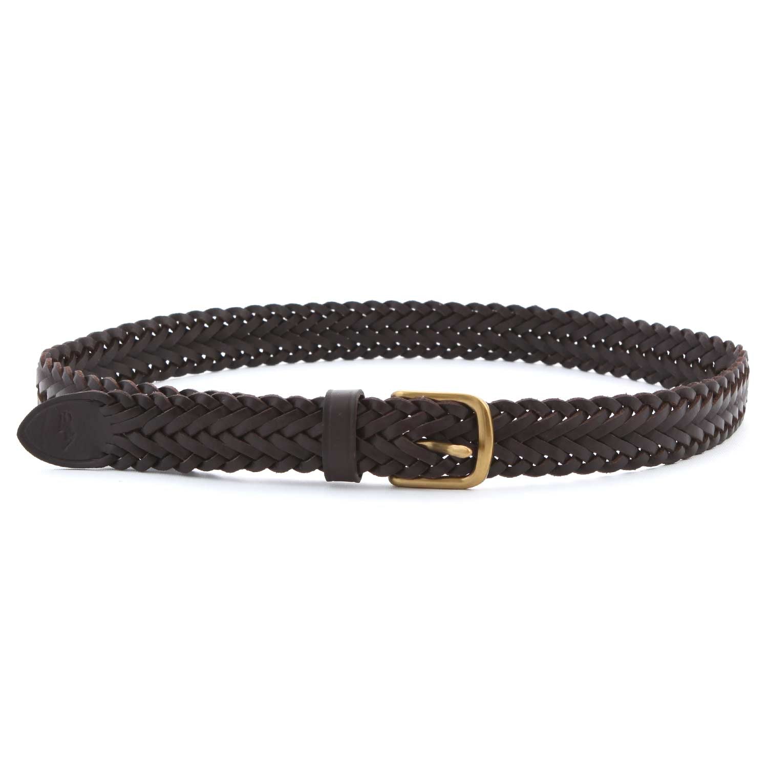 CINTURA MARRONE IN CUOIO INTRECCIATO JR E TEEN - annameglio.com abbigliamento moda