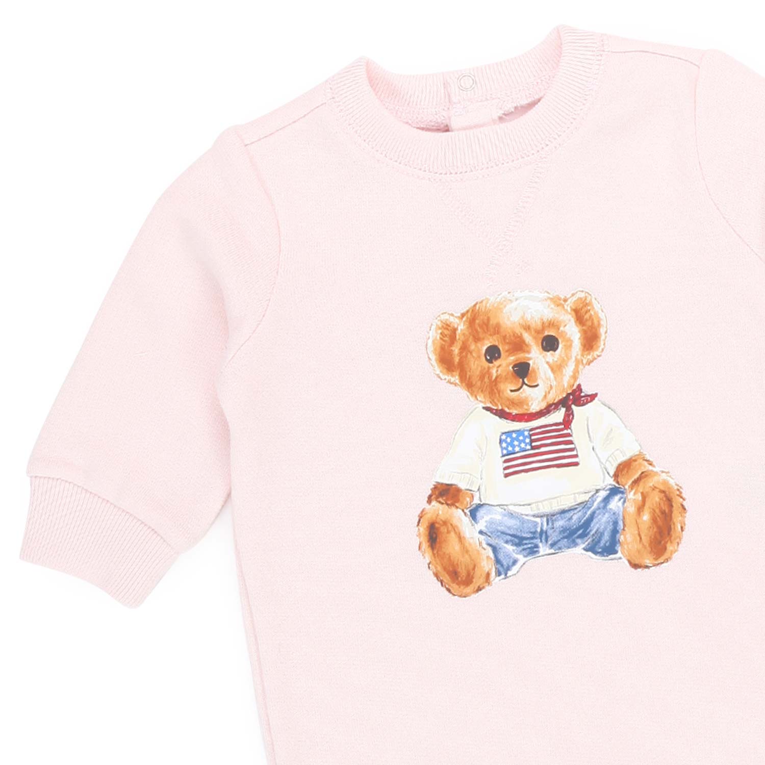 TUTINA POLO BEAR ROSA NEONATA - annameglio.com abbigliamento moda