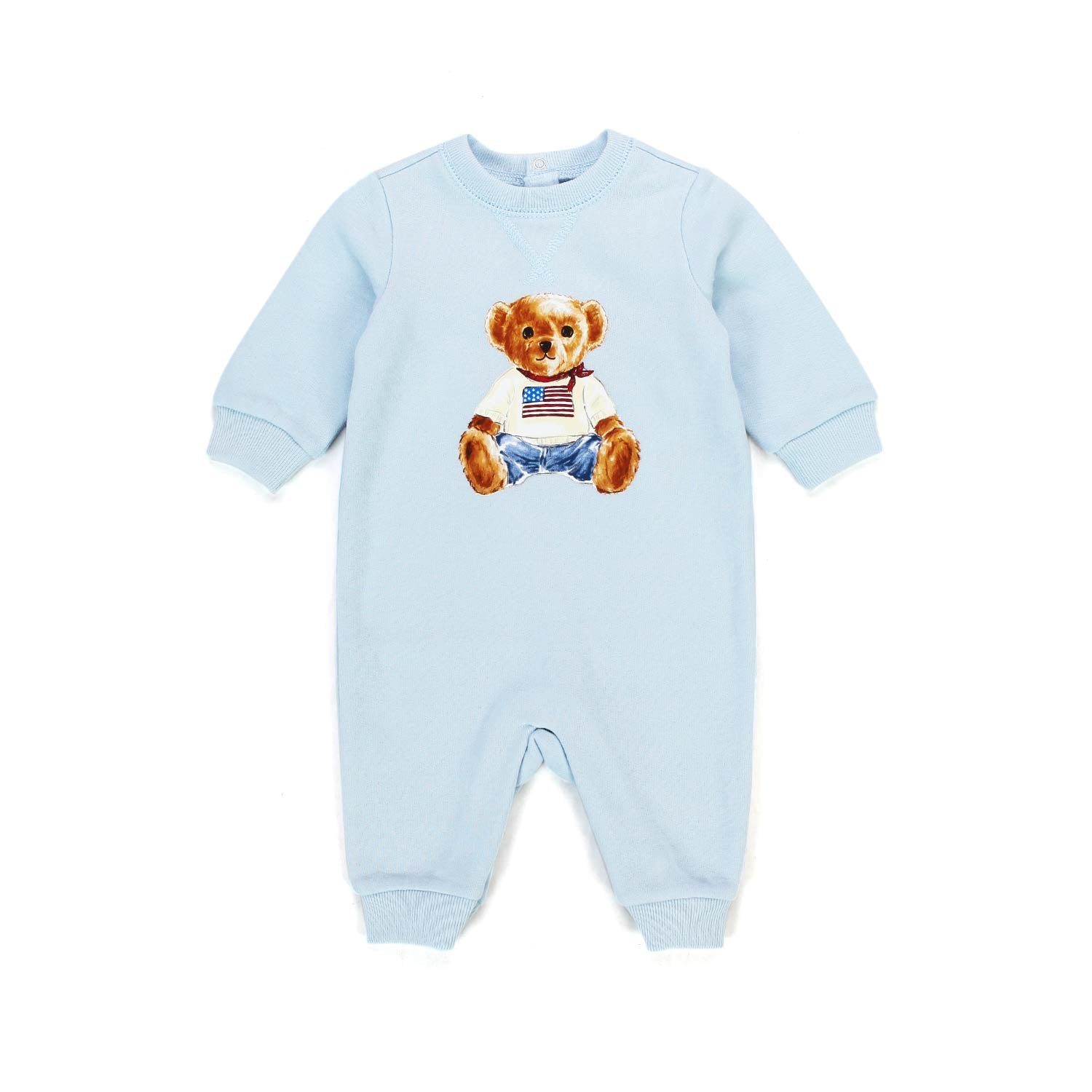 TUTINA POLO BEAR CELESTE NEONATO - annameglio.com abbigliamento moda