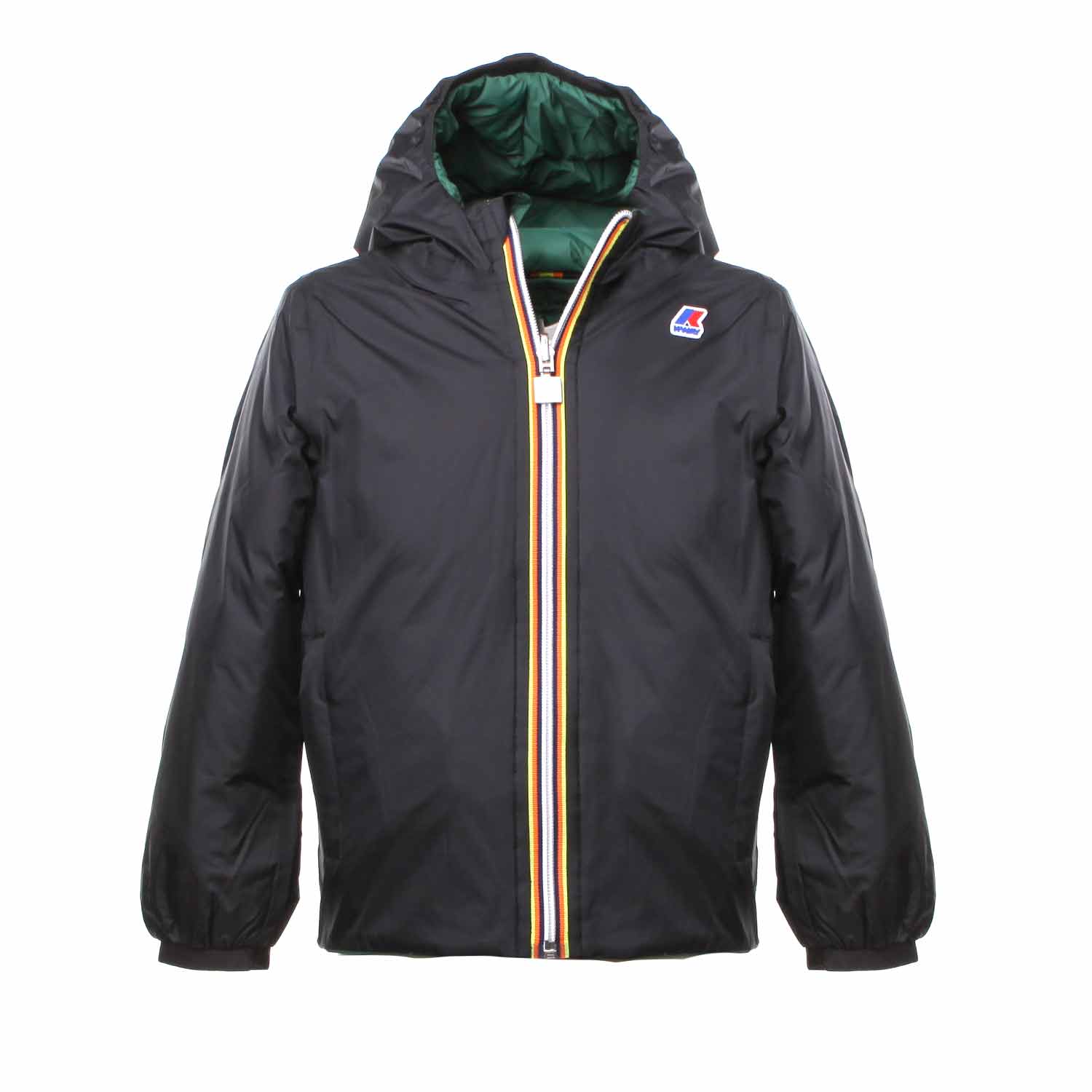 GIUBBOTTO NERO VERDE UNISEX REVERSIBILE - annameglio.com abbigliamento moda