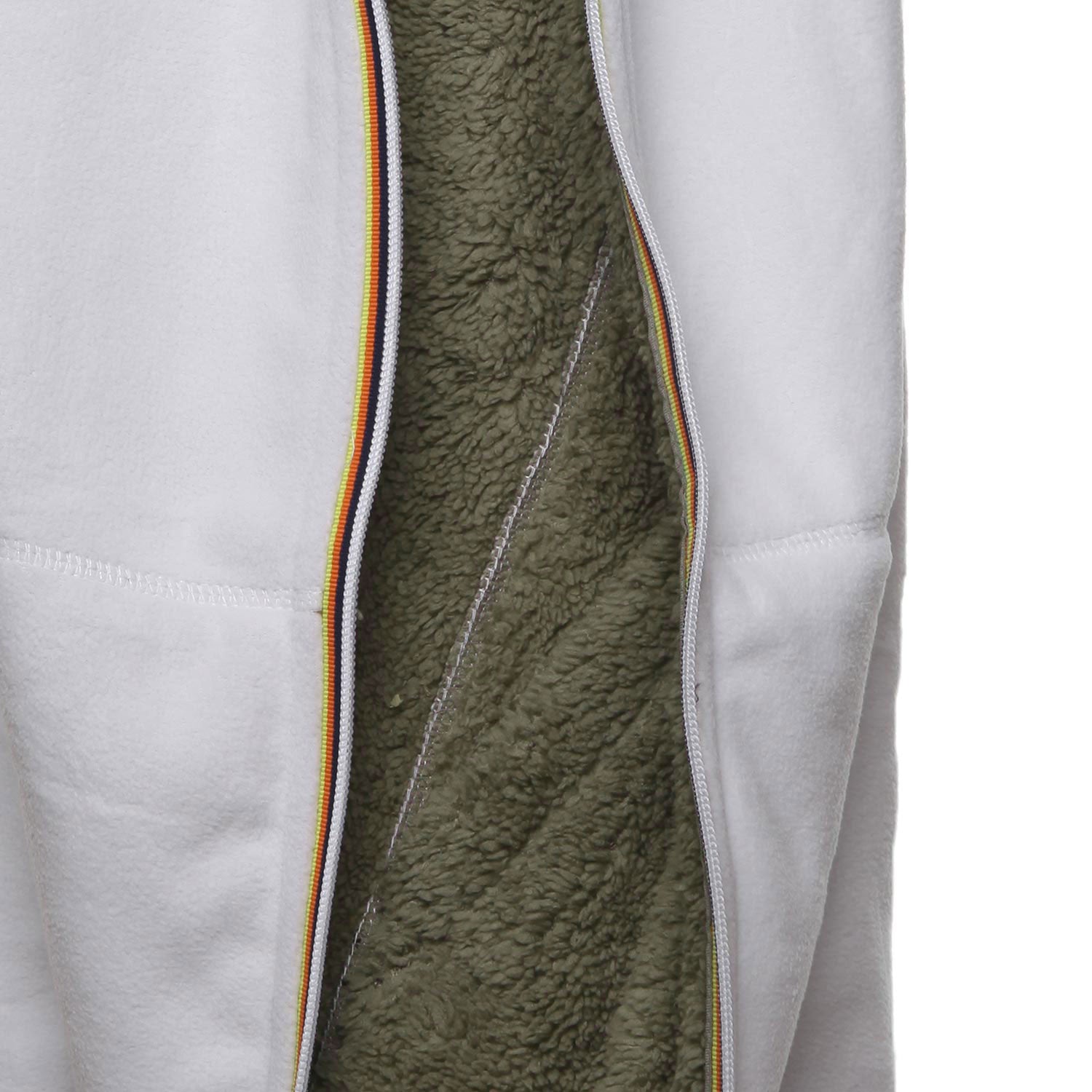 GIACCA LILY POLAR DOUBLE BIANCA E VERDE MUSCHIO - annameglio.com abbigliamento moda