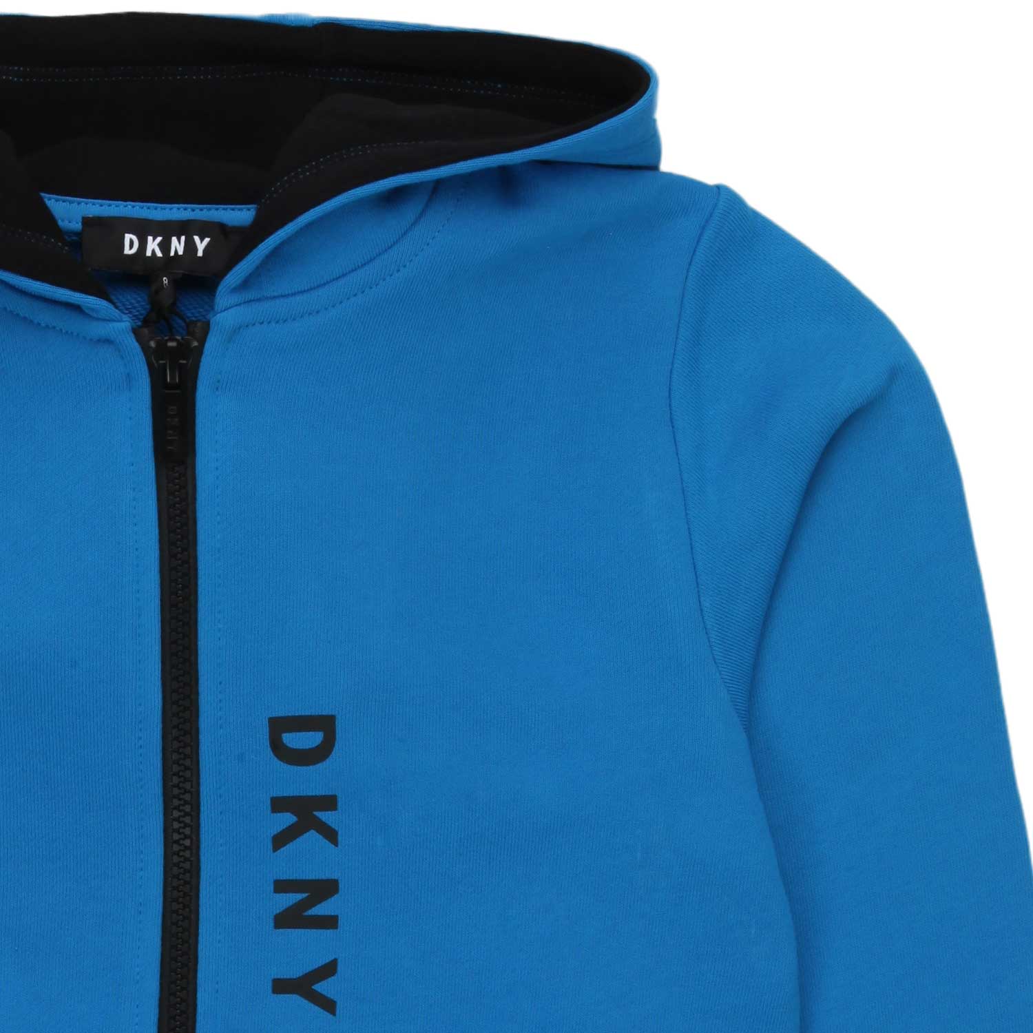 FELPA CON CAPPUCCIO AZZURRA E NERA BAMBINO E TEEN - annameglio.com abbigliamento moda