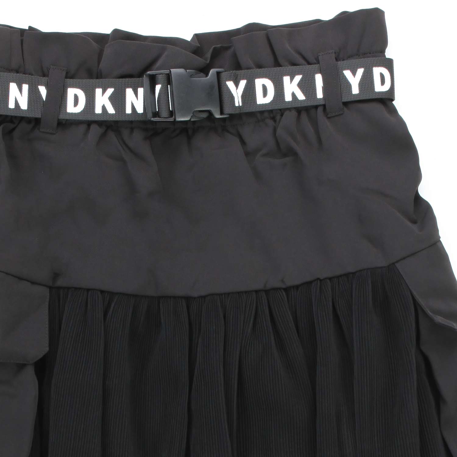 GONNA NERA CON LOGHI BAMBINA E TEENAGER - annameglio.com abbigliamento moda