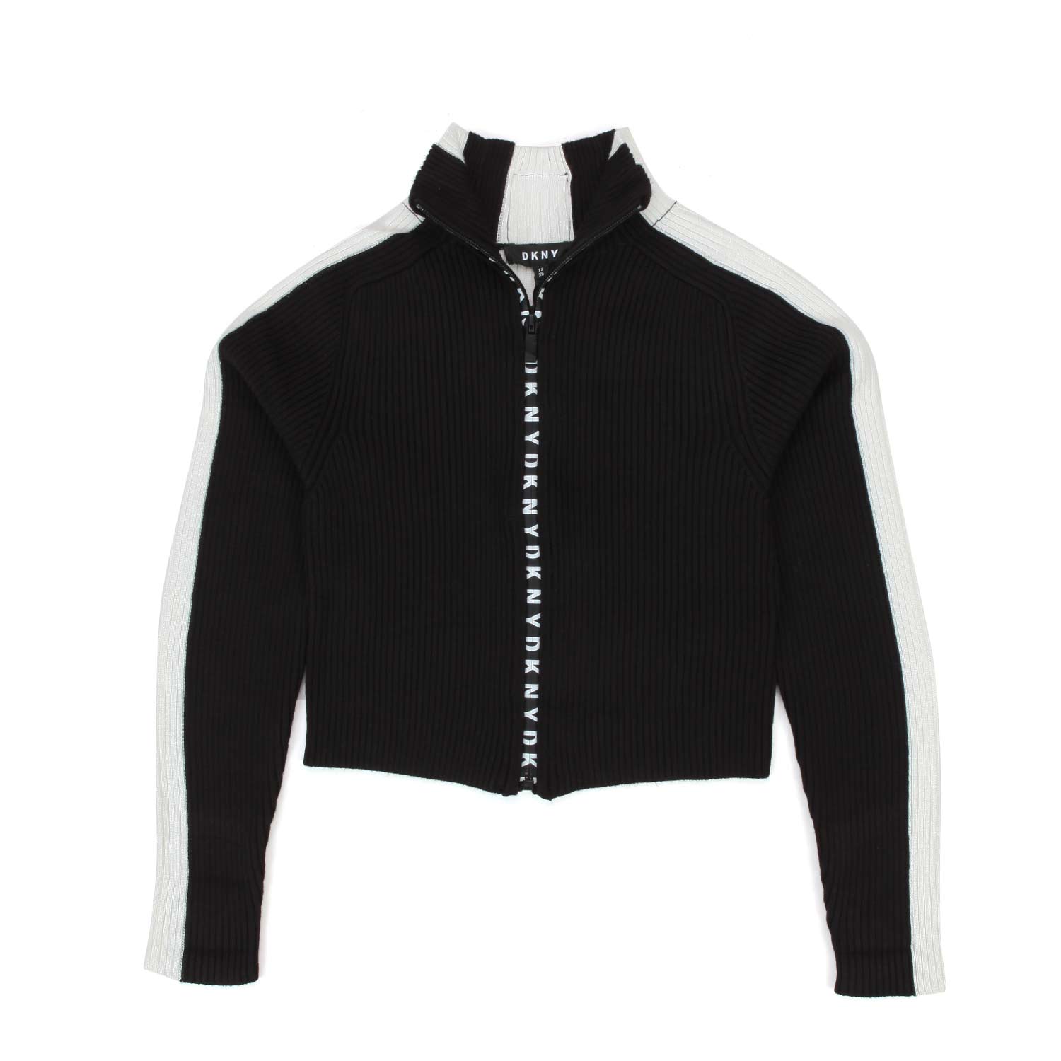 CARDIGAN LUPETTO NERO E BIANCO BAMBINA E TEENAGER - annameglio.com abbigliamento moda