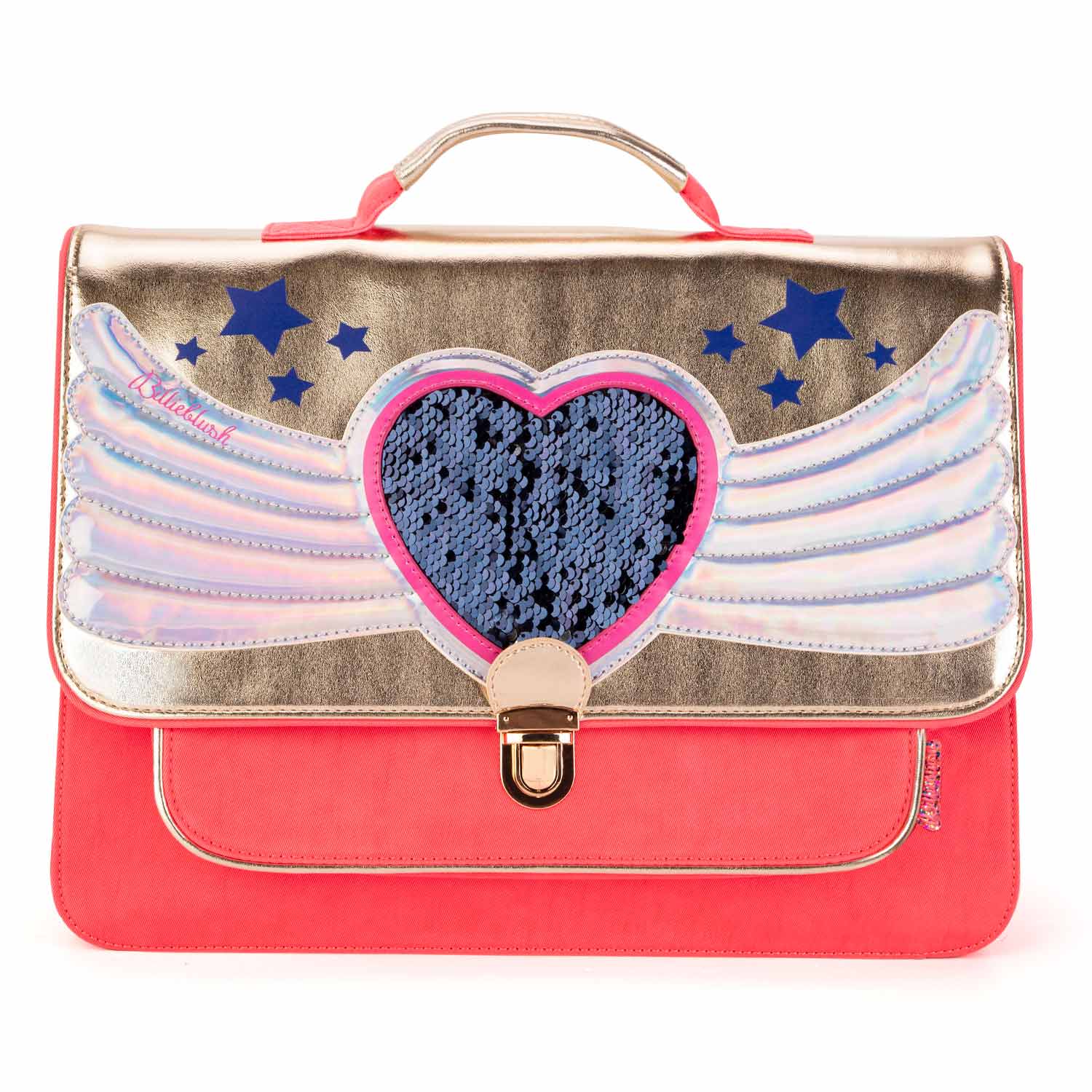 CARTELLA SCUOLA ORO E MULTICOLOR BAMBINA - annameglio.com abbigliamento moda