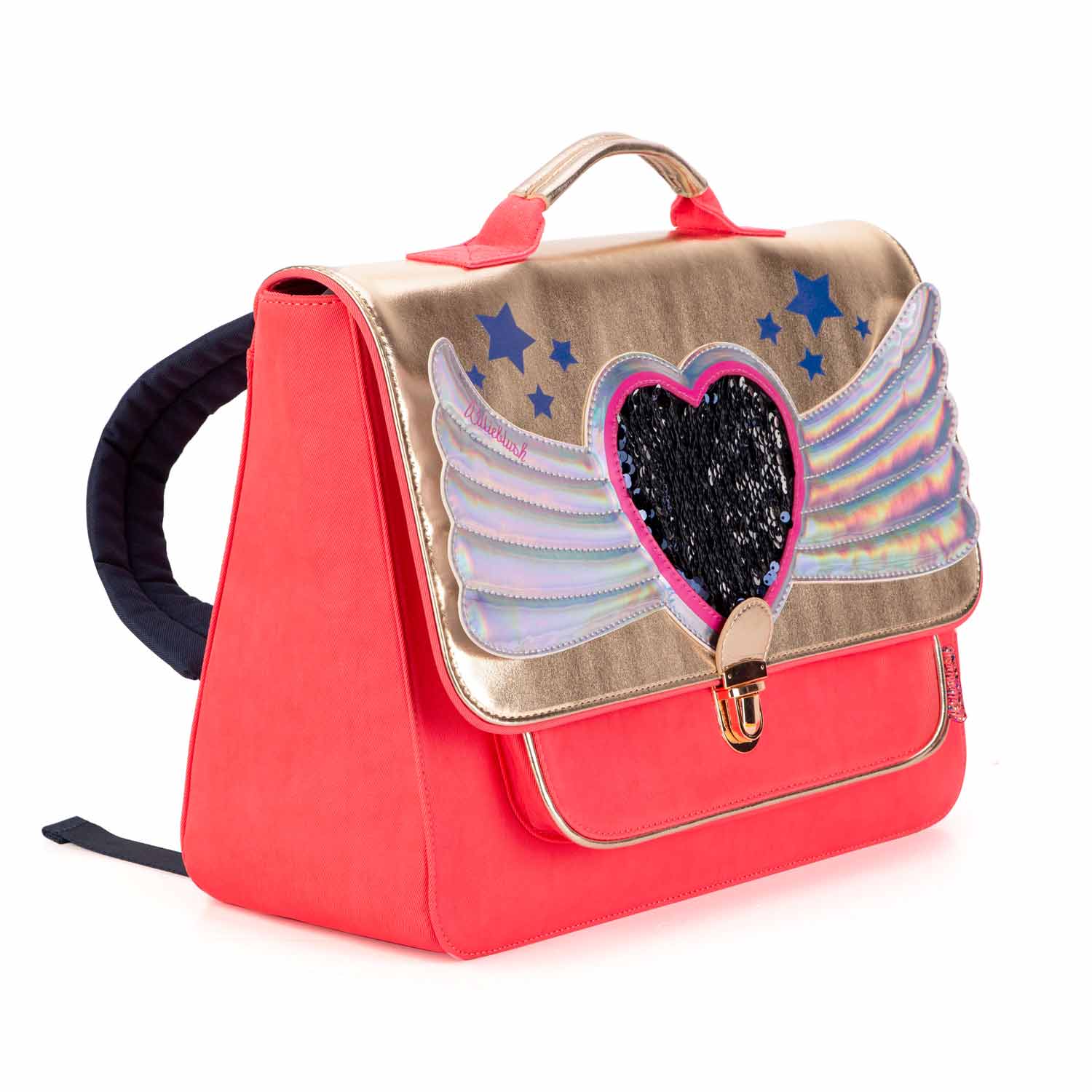 CARTELLA SCUOLA ORO E MULTICOLOR BAMBINA - annameglio.com abbigliamento moda