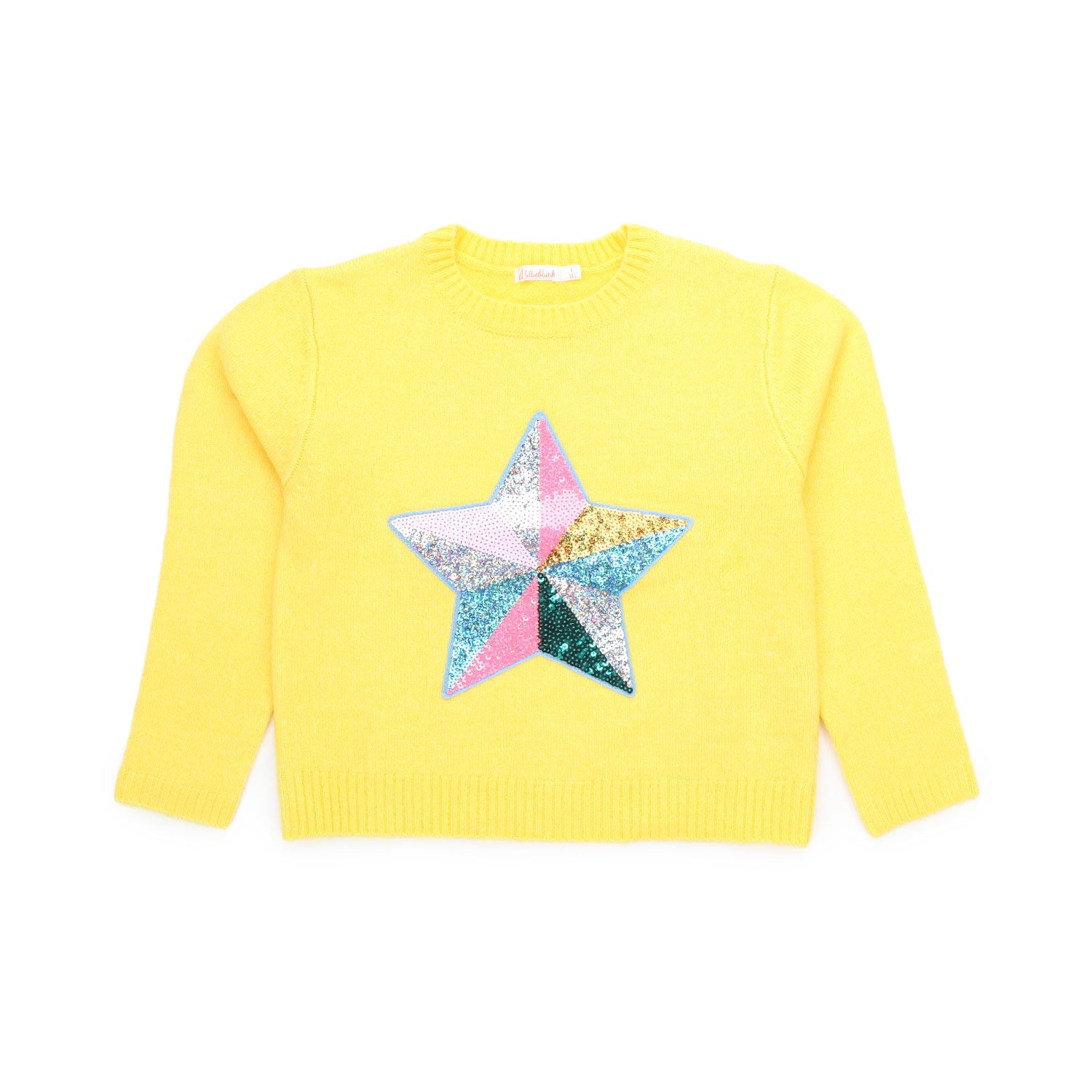PULLOVER GIALLO CON PAILLETTES BAMBINA - annameglio.com abbigliamento moda