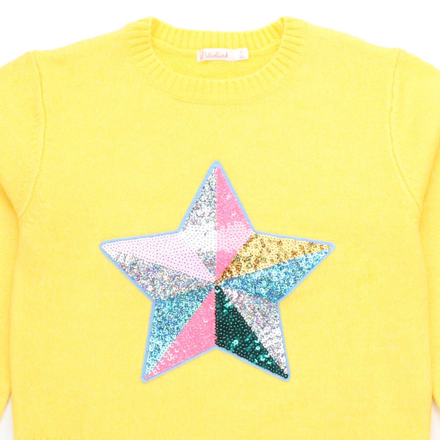 PULLOVER GIALLO CON PAILLETTES BAMBINA - annameglio.com abbigliamento moda