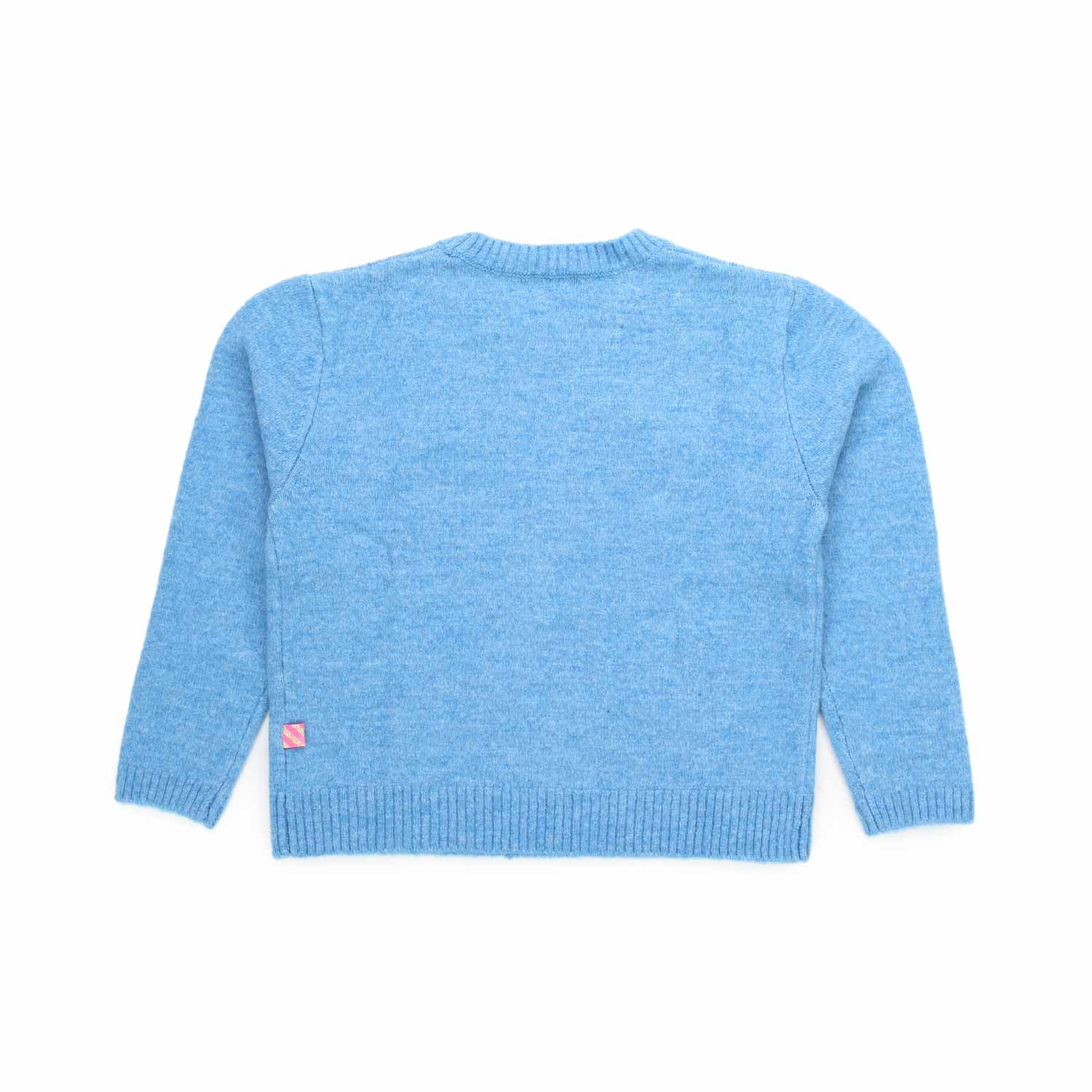 PULLOVER AZZURRO CON PAILLETTES BAMBINA - annameglio.com abbigliamento moda