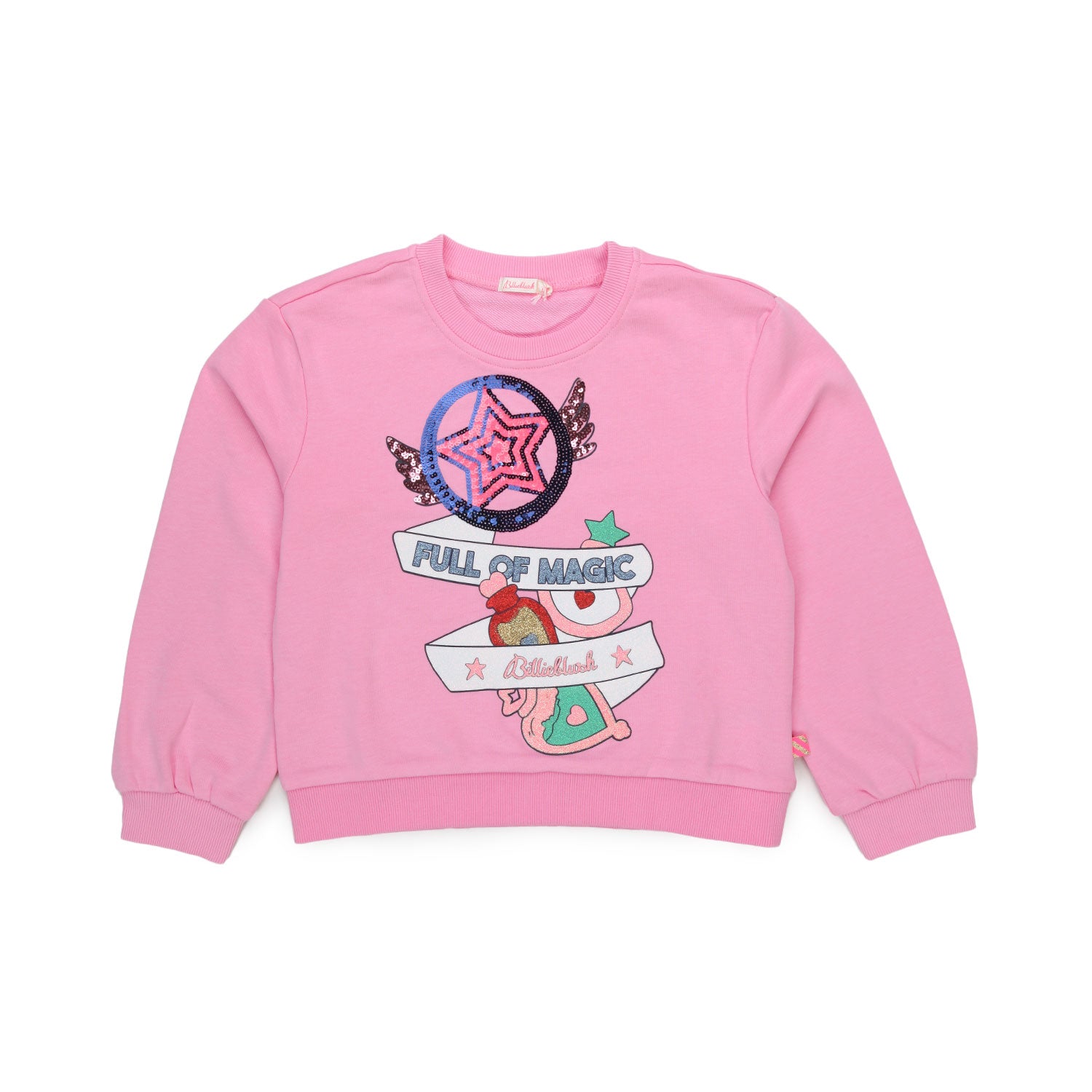 FELPA ROSA CON PATCH MULTICOLOR BAMBINA - annameglio.com abbigliamento moda