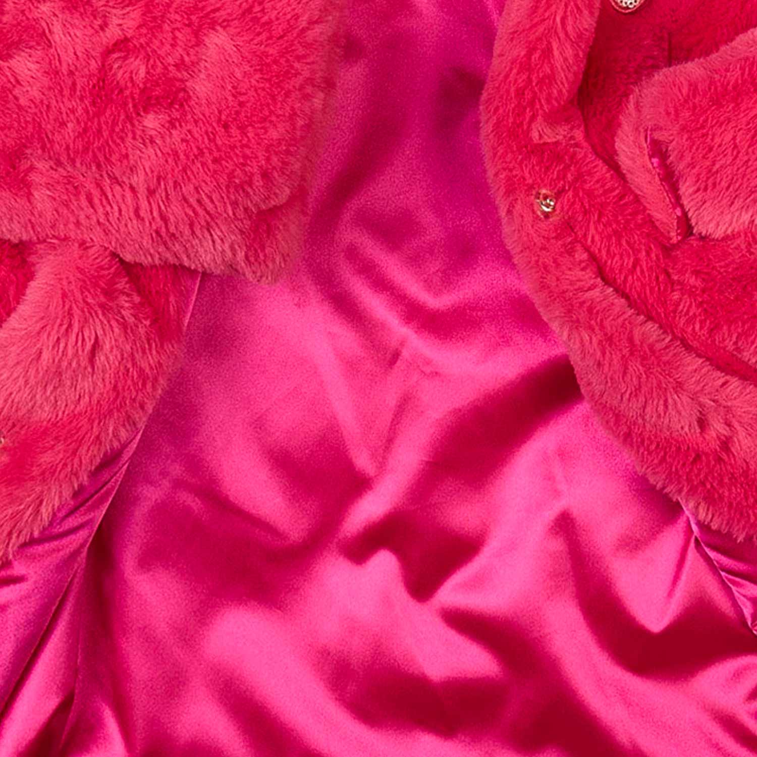 GIACCA IN PELLICCIA SINTETICA FUCSIA BAMBINA - annameglio.com abbigliamento moda