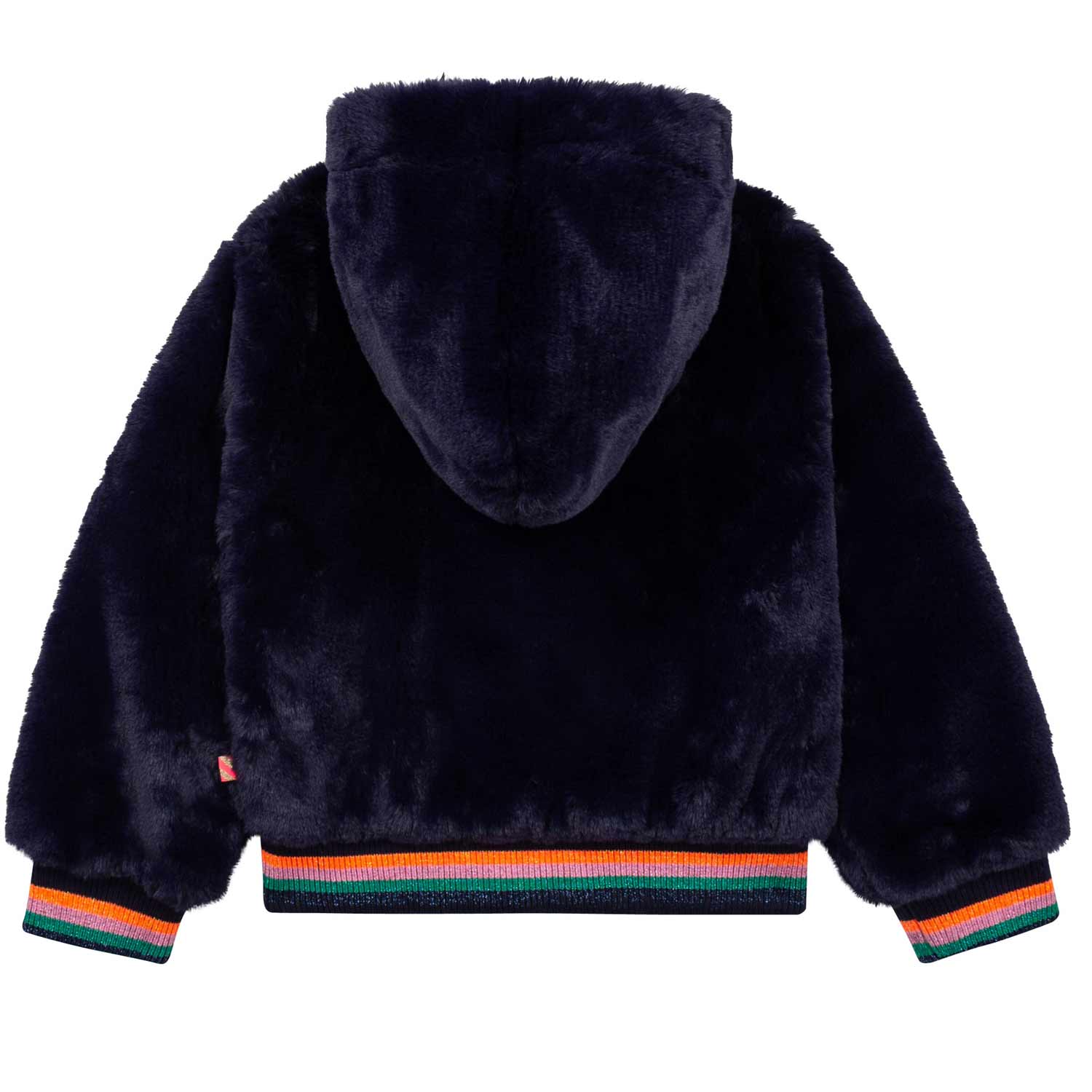 GIUBBINO IN PELLICCIA SINTETICA BLU BAMBINA - annameglio.com abbigliamento moda