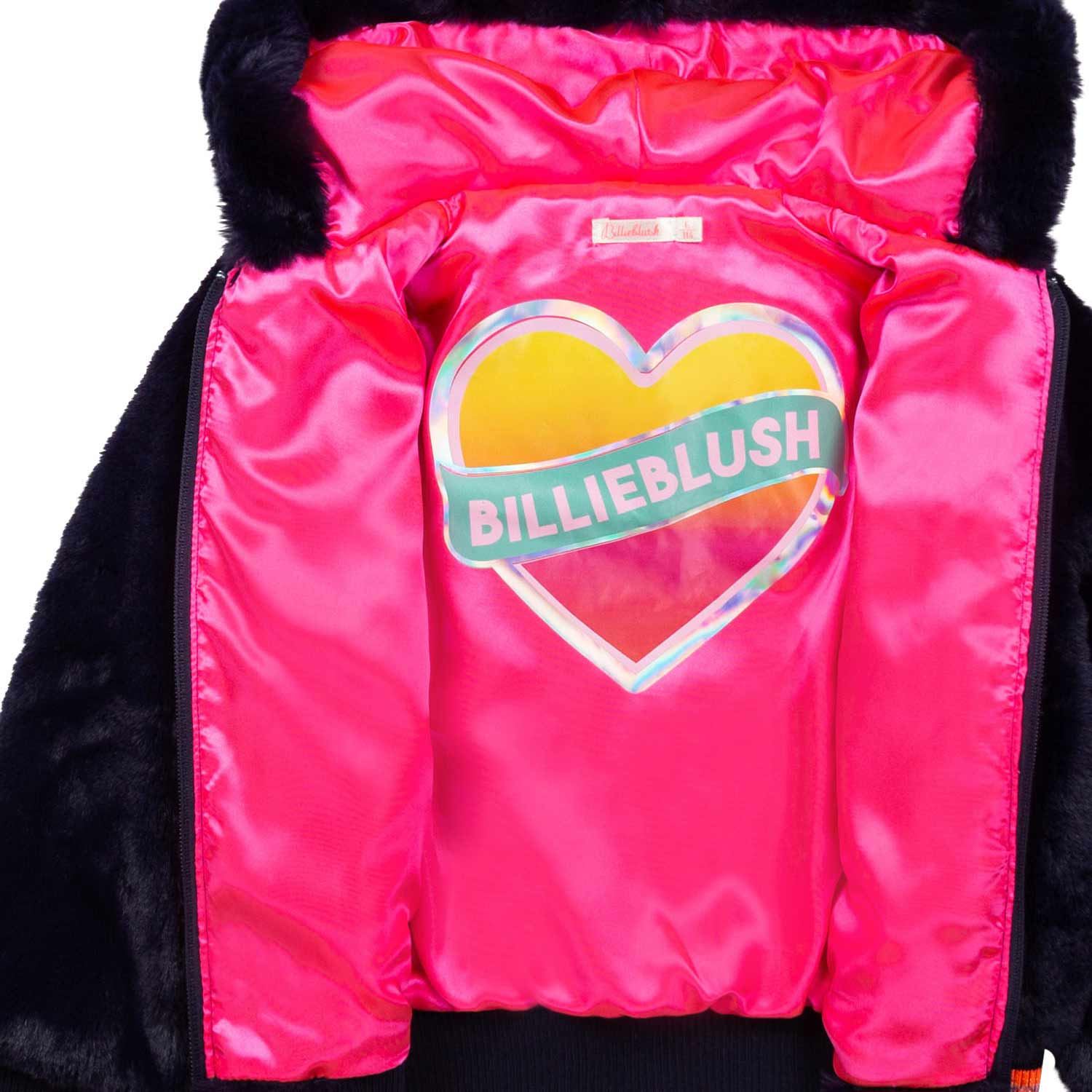 GIUBBINO IN PELLICCIA SINTETICA BLU BAMBINA - annameglio.com abbigliamento moda