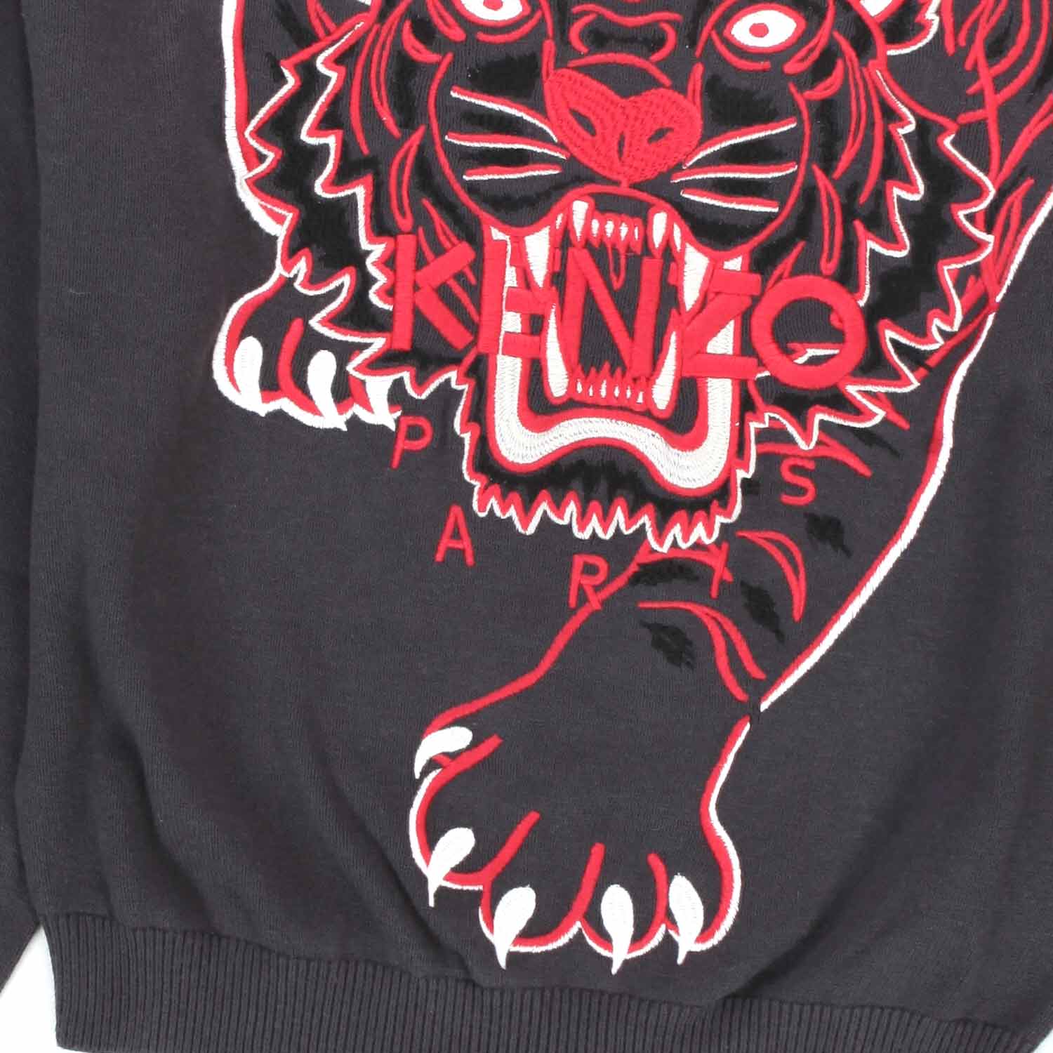 FELPA NERA CON TIGRE GIRL - annameglio.com abbigliamento moda