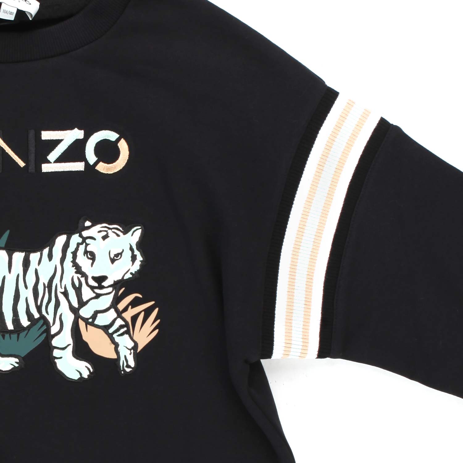 FELPA NERA CON TIGRE E LOGO GIRL - annameglio.com abbigliamento moda