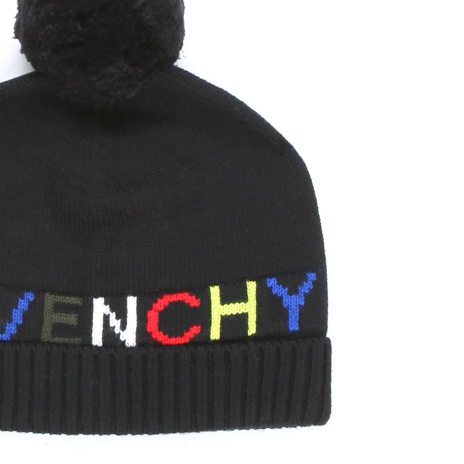 CAPPELLO UNISEX NERO CON PON PON JR E TEEN - annameglio.com abbigliamento moda