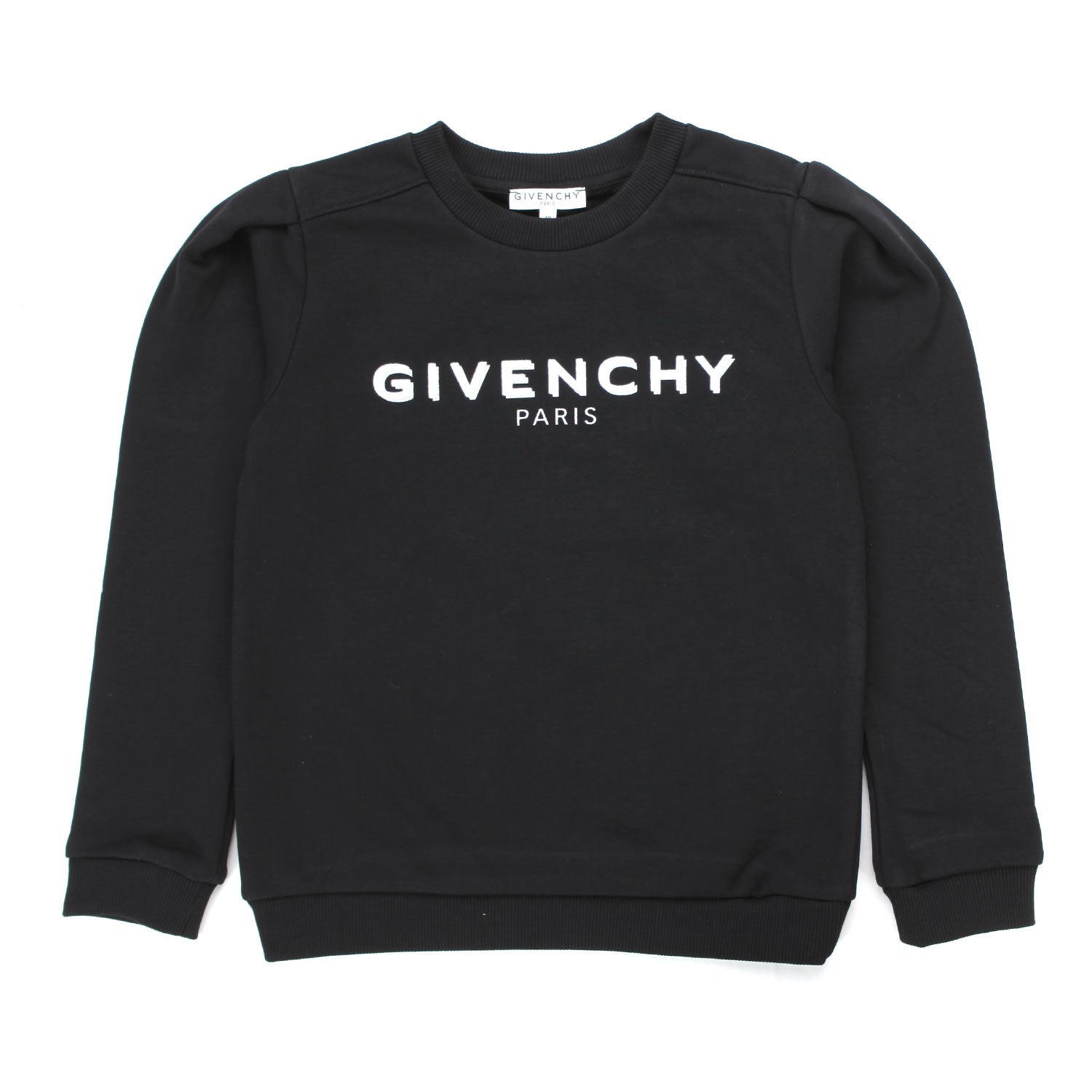 FELPA NERA CON LOGO BIANCO BAMBINA E TEEN - annameglio.com abbigliamento moda