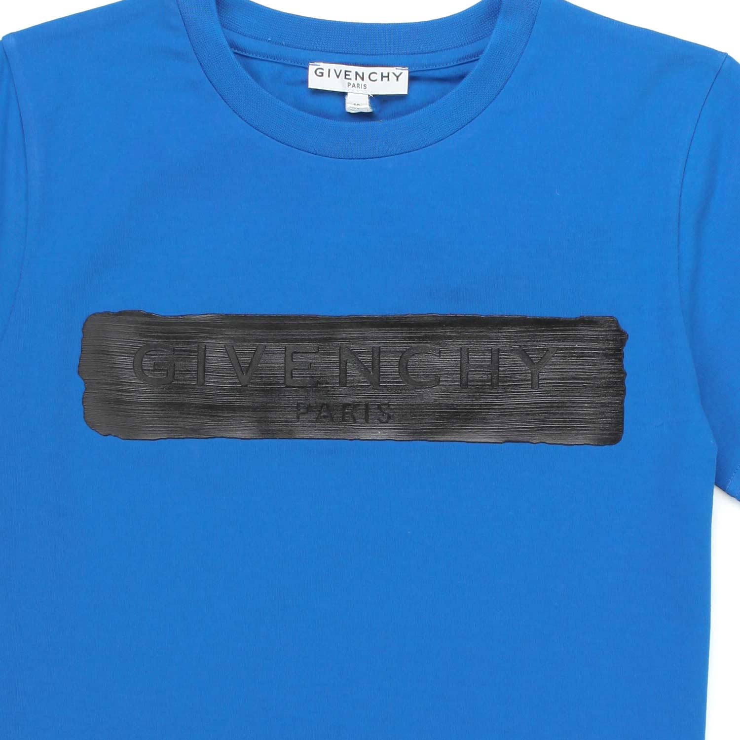 T-SHIRT AZZURRA CON LOGO NERO BAMBINO E TEEN - annameglio.com abbigliamento moda