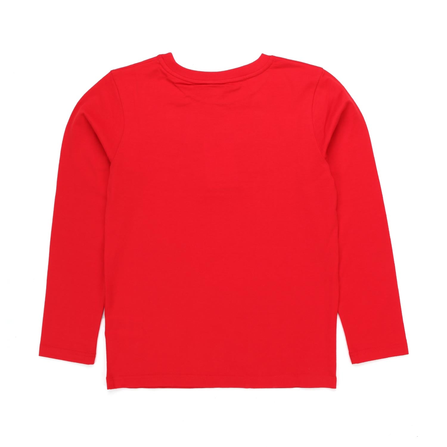 T-SHIRT LUNGA ROSSA CON LOGO NERO BAMBINO E TEEN - annameglio.com abbigliamento moda