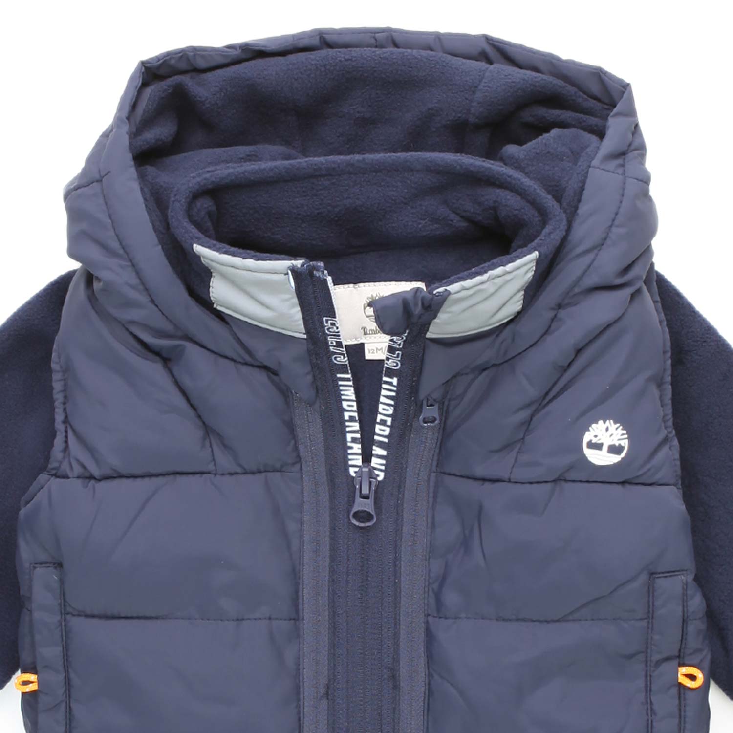 FELPA PILE BLU CON GILET TRAPUNTATO BEBÈ E BAMBINO - annameglio.com abbigliamento moda