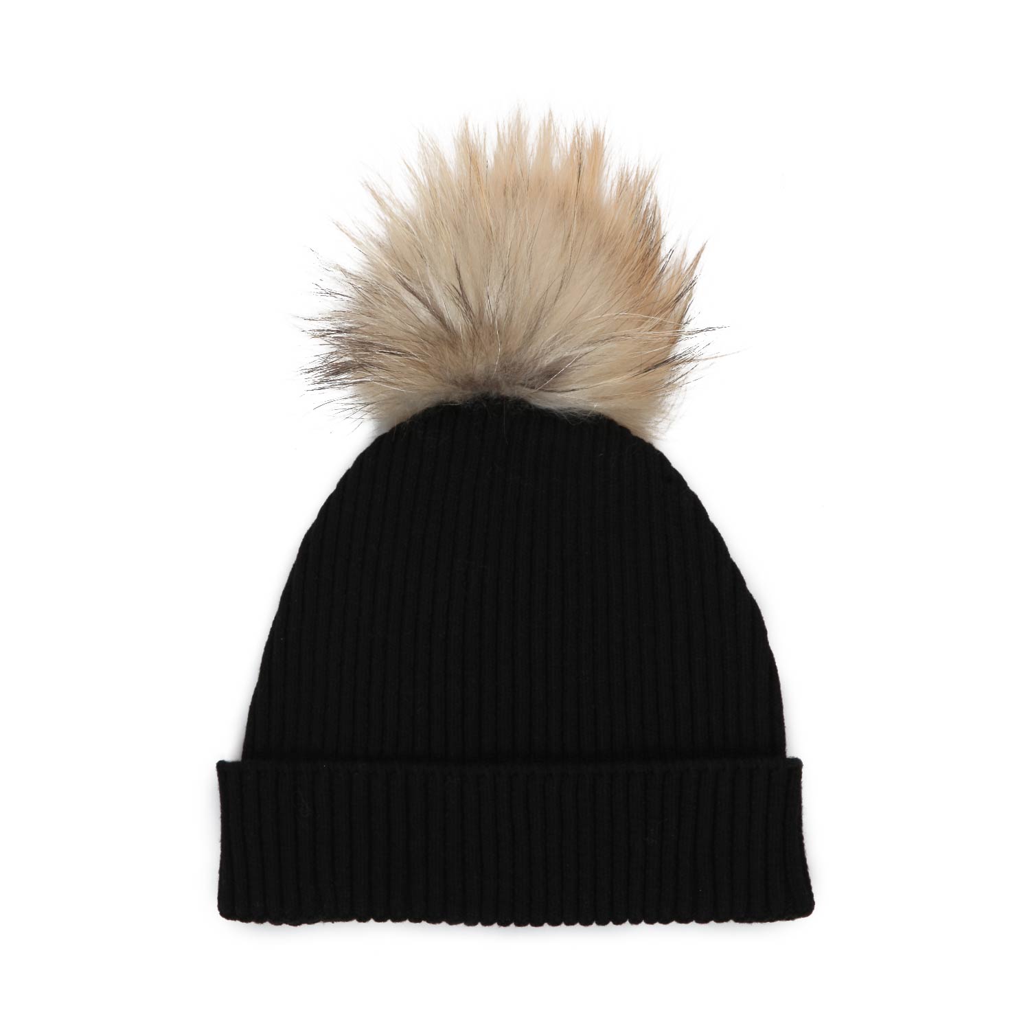 BERRETTO NERO CON POMPON GIRL - annameglio.com abbigliamento moda