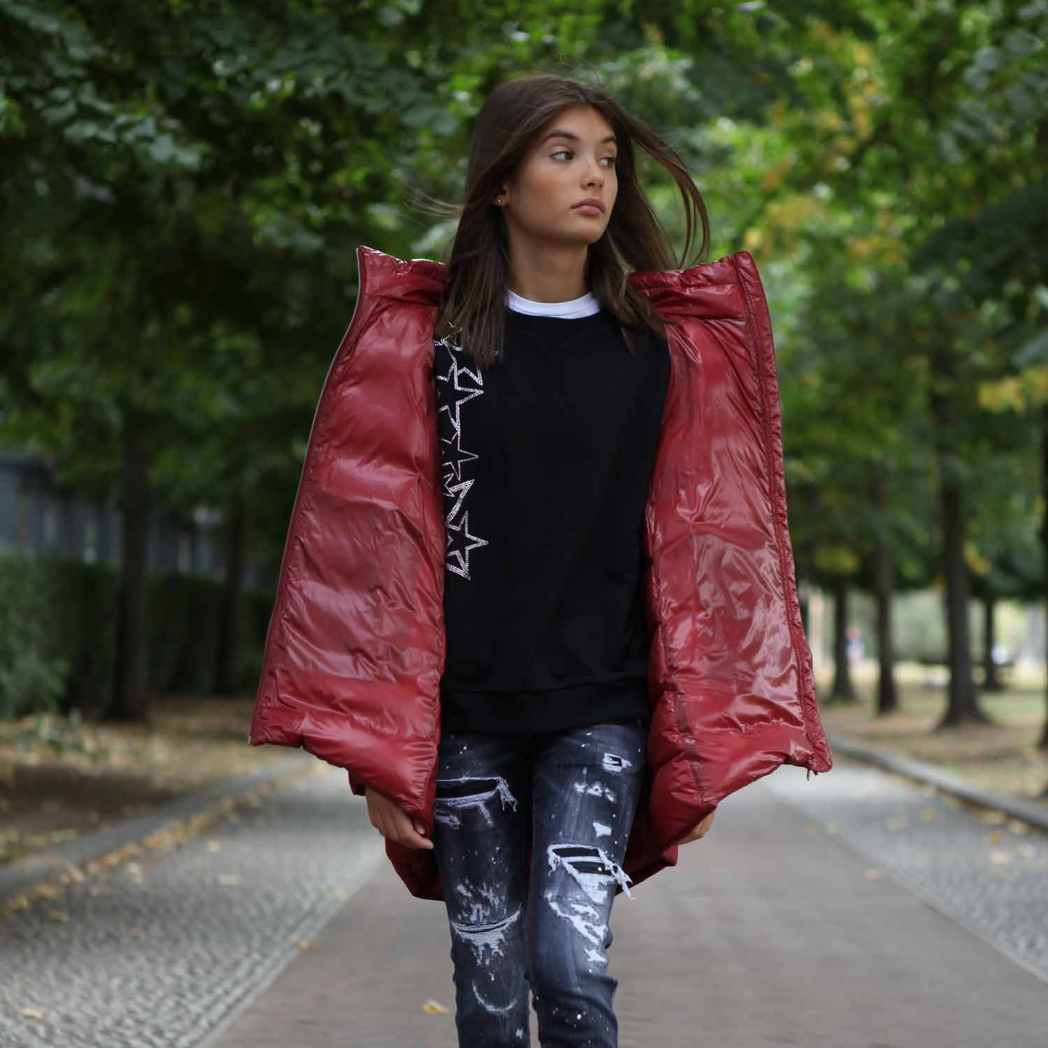 GIUBBOTTO ROSSO BAMBINA E TEEN - annameglio.com abbigliamento moda
