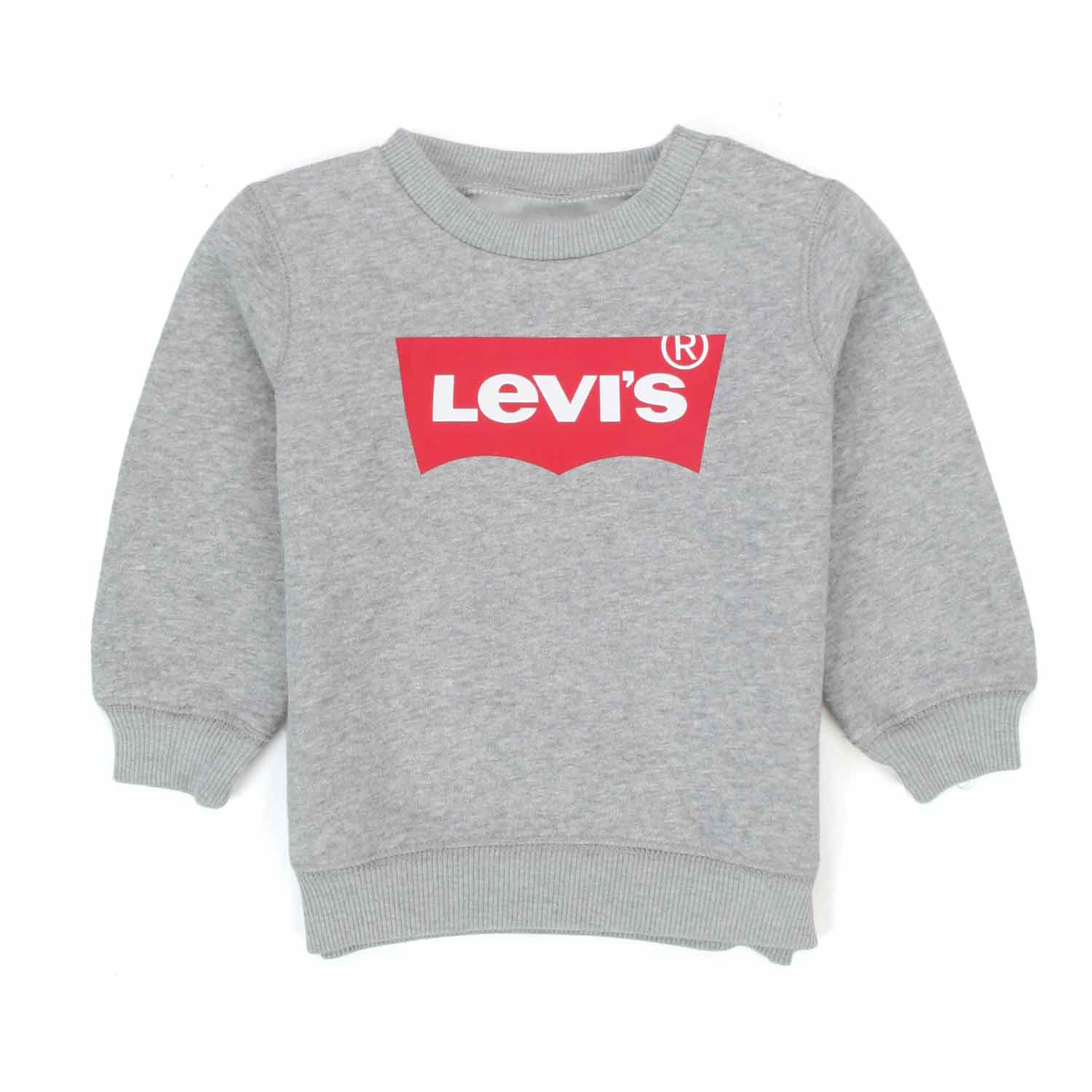 FELPA GRIGIA CON LOGO ROSSO BABY UNISEX - annameglio.com abbigliamento moda