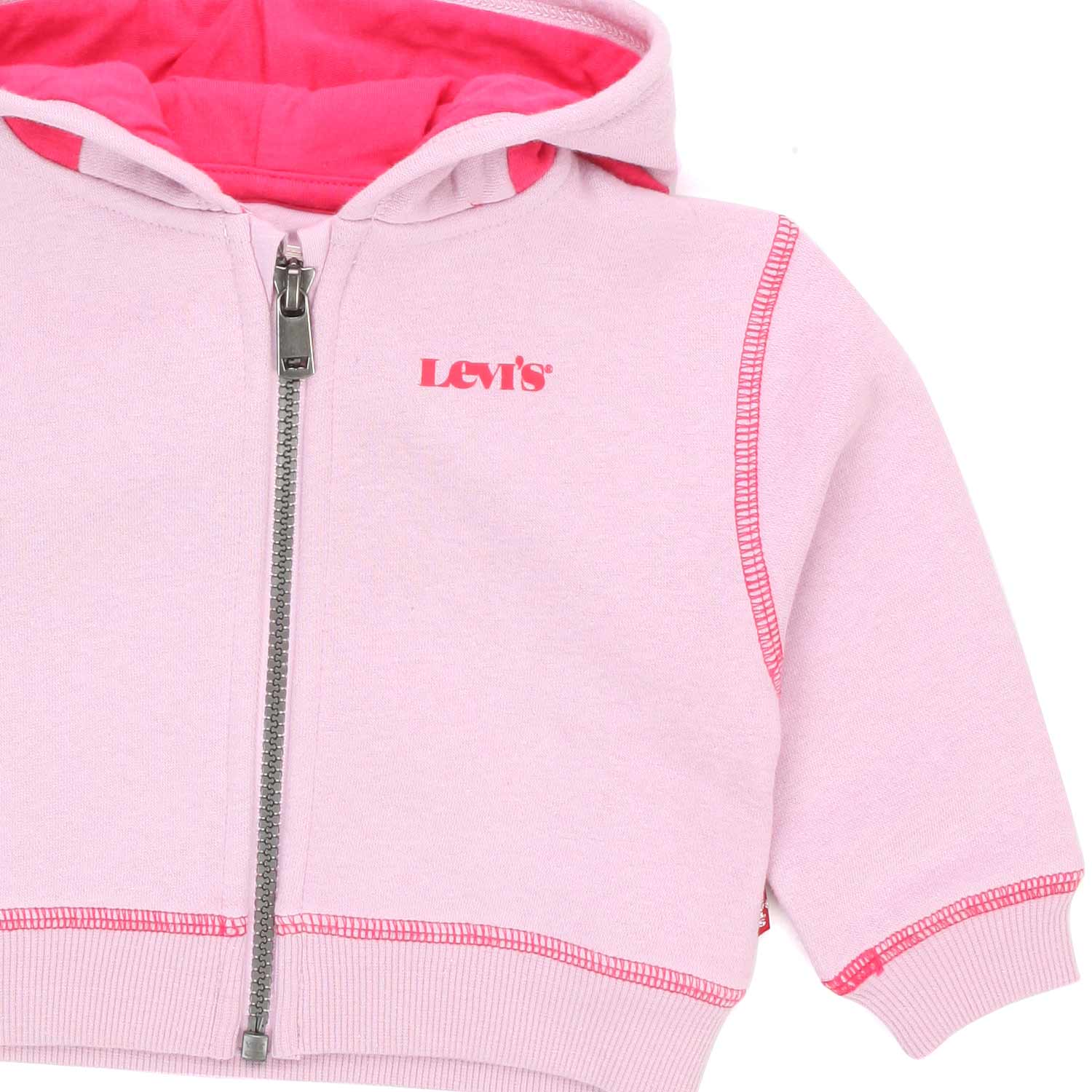 FELPA ROSA CON CAPPUCCIO BABY - annameglio.com abbigliamento moda