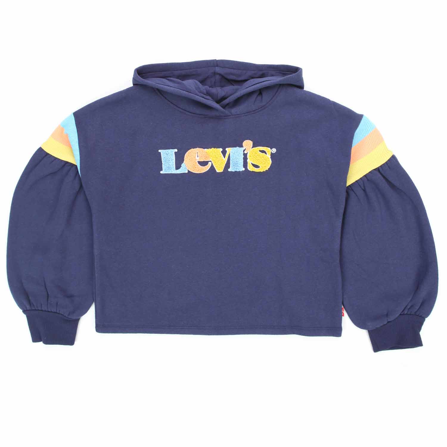 FELPA BLU CON CAPPUCCIO GIRL - annameglio.com abbigliamento moda