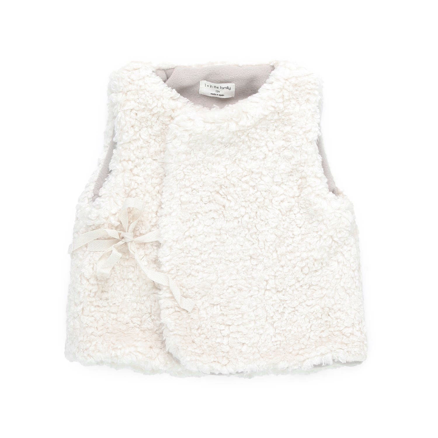 GILET CLAIRE BIANCO BABY UNISEX - annameglio.com abbigliamento moda