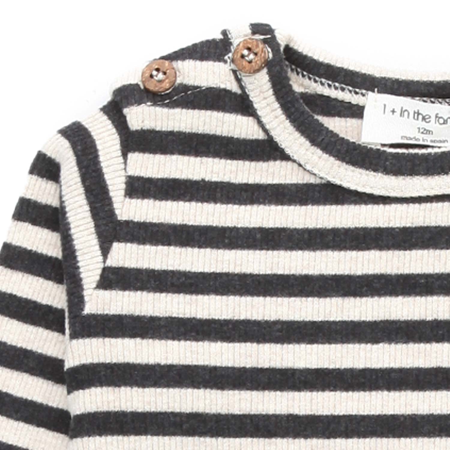 T-SHIRT SANDRO BEIGE E NERA BABY UNISEX - annameglio.com abbigliamento moda