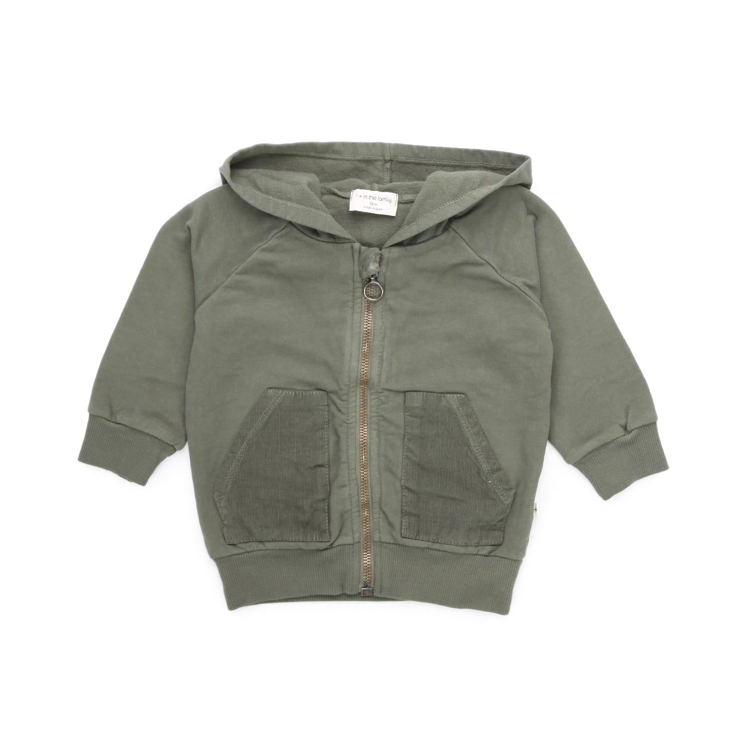 FELPA QUINN VERDE OLIVA BABY UNISEX - annameglio.com abbigliamento moda