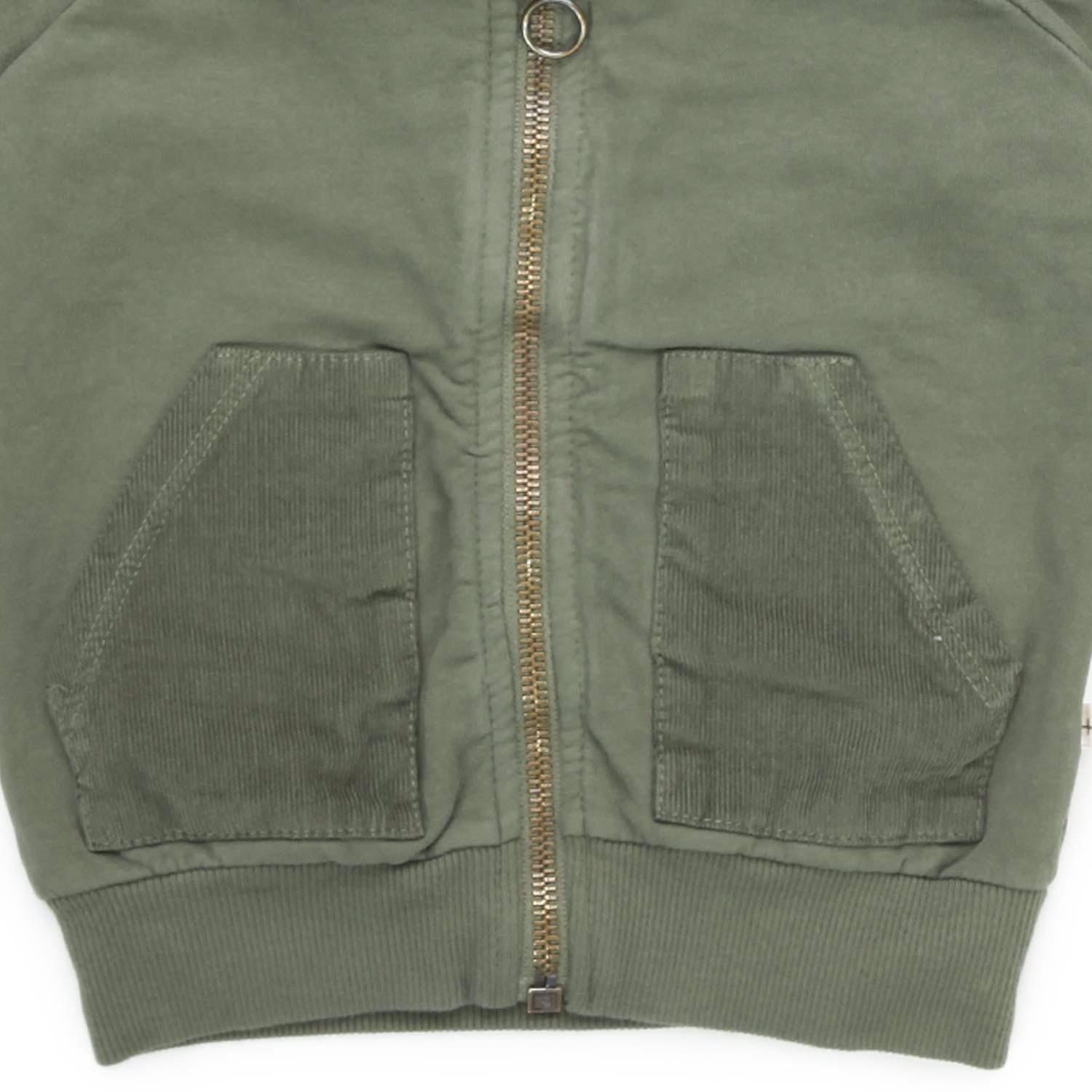 FELPA QUINN VERDE OLIVA BABY UNISEX - annameglio.com abbigliamento moda