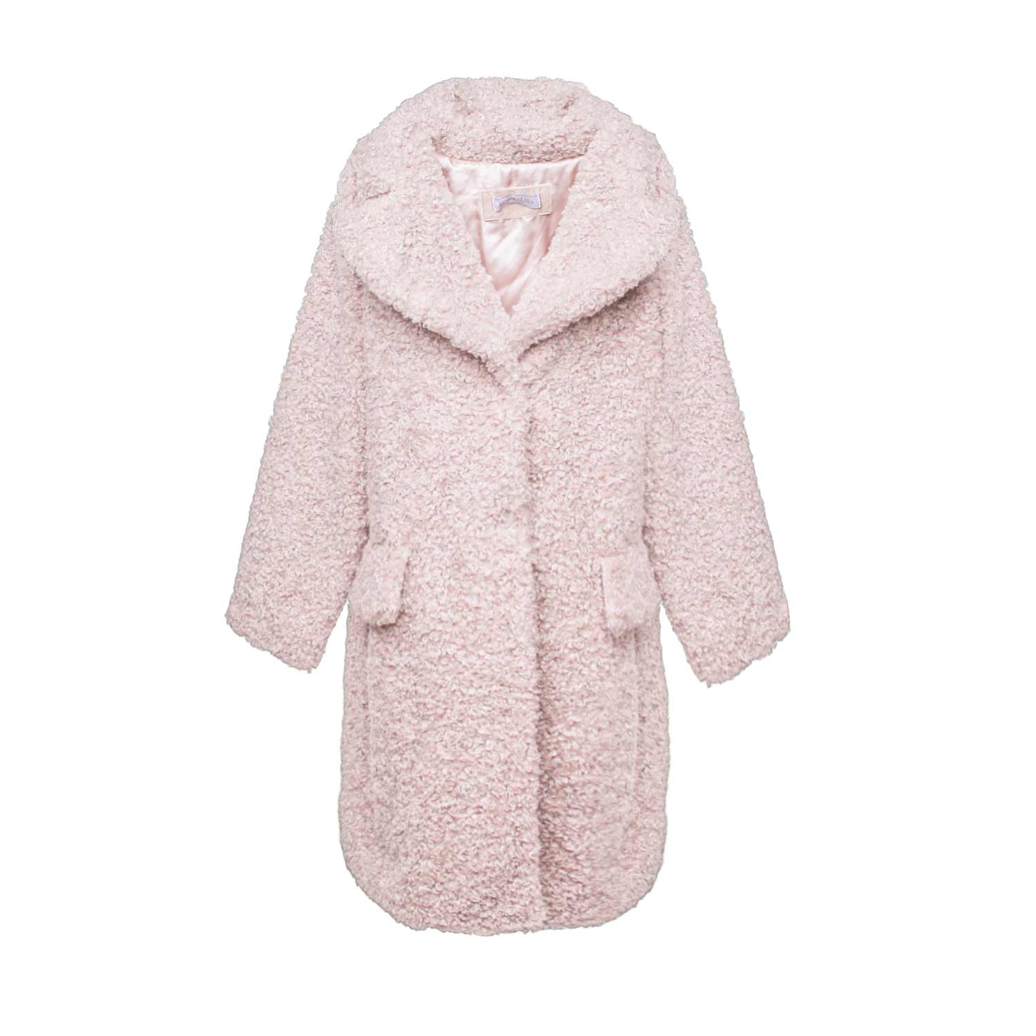 CAPPOTTO ROSA ECO-PELLICCIA GIRL - annameglio.com abbigliamento moda