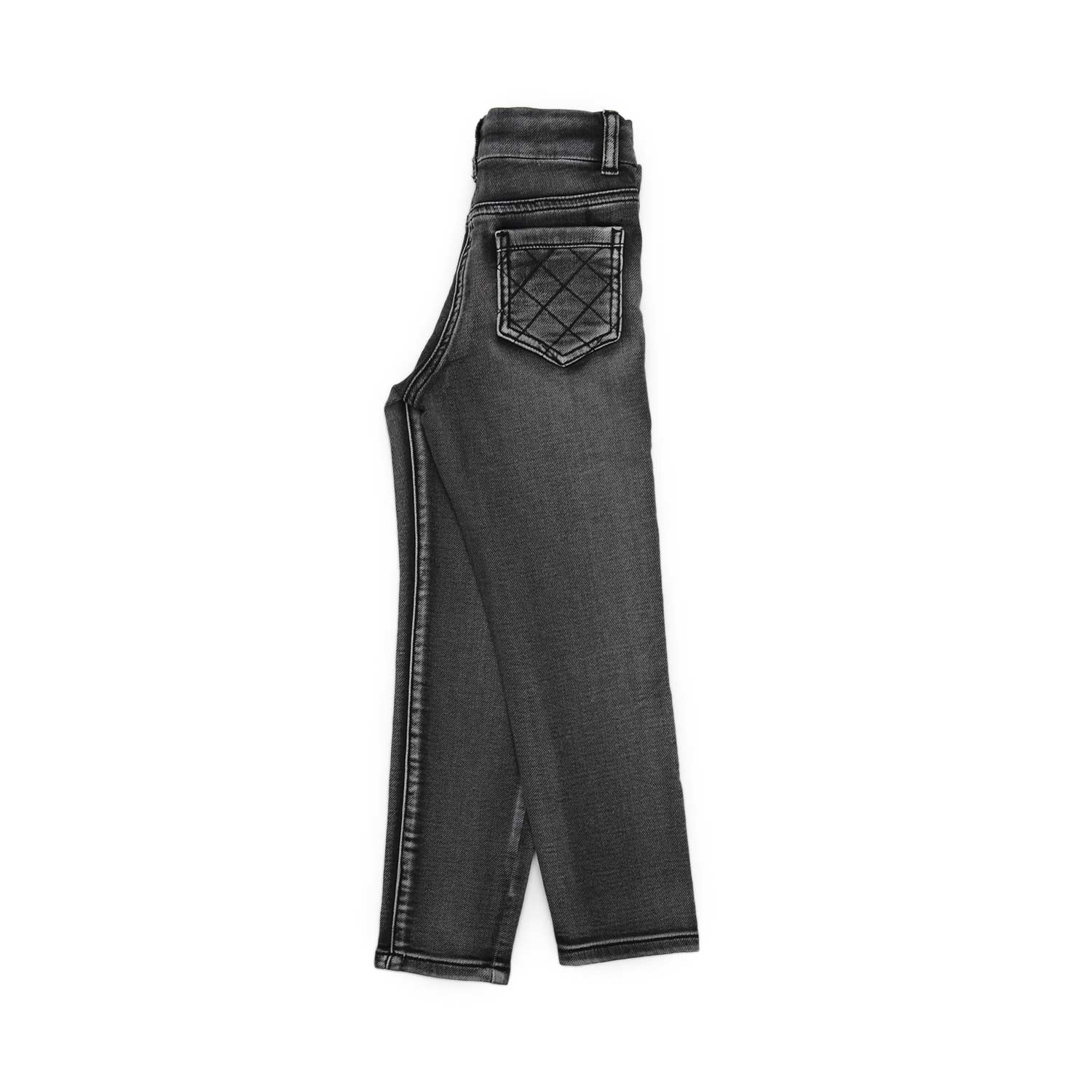 JEANS NERI CON RICAMO BAMBINA - annameglio.com abbigliamento moda