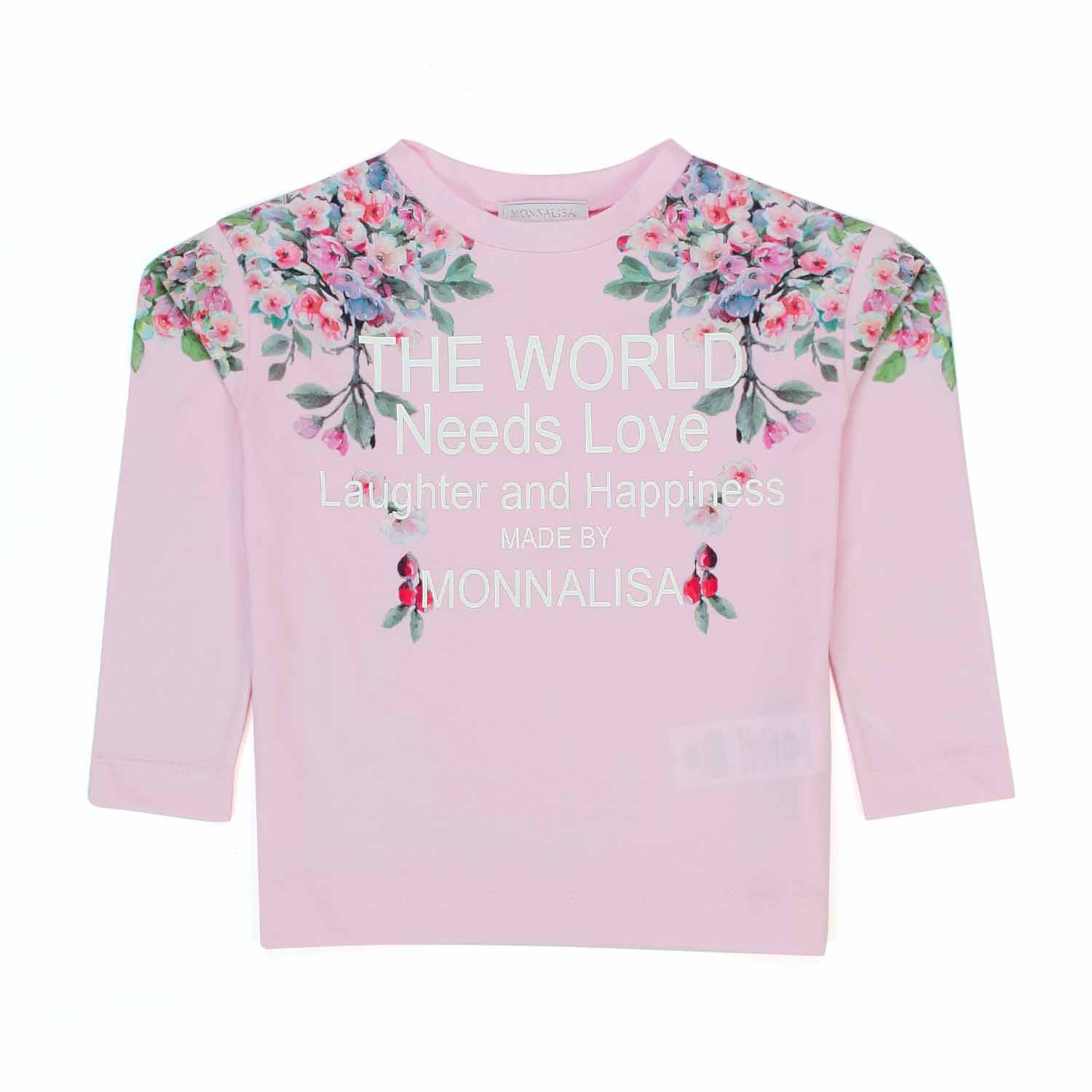 T-SHIRT ROSA MANICA LUNGA BIMBA - annameglio.com abbigliamento moda