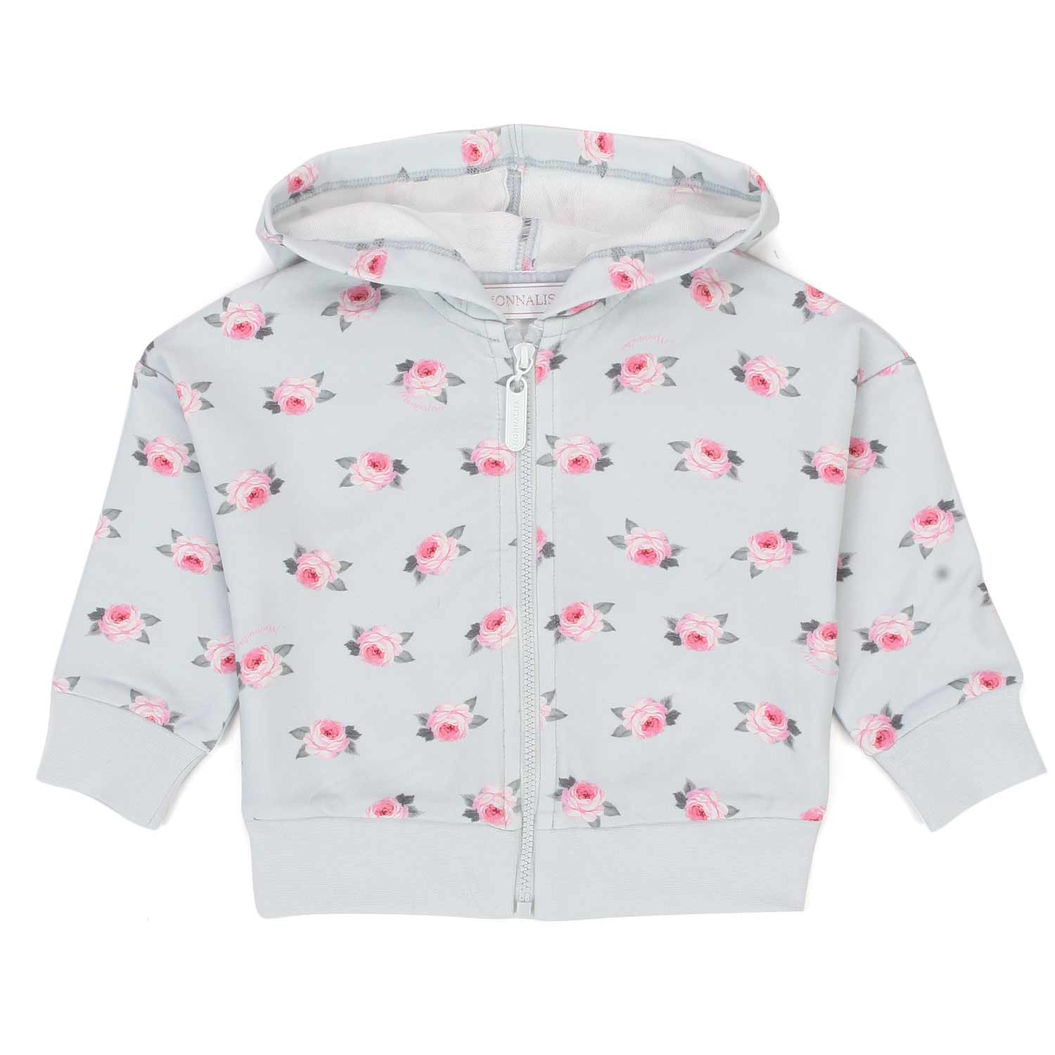 FELPA CELESTE CON ZIP BIMBA - annameglio.com abbigliamento moda