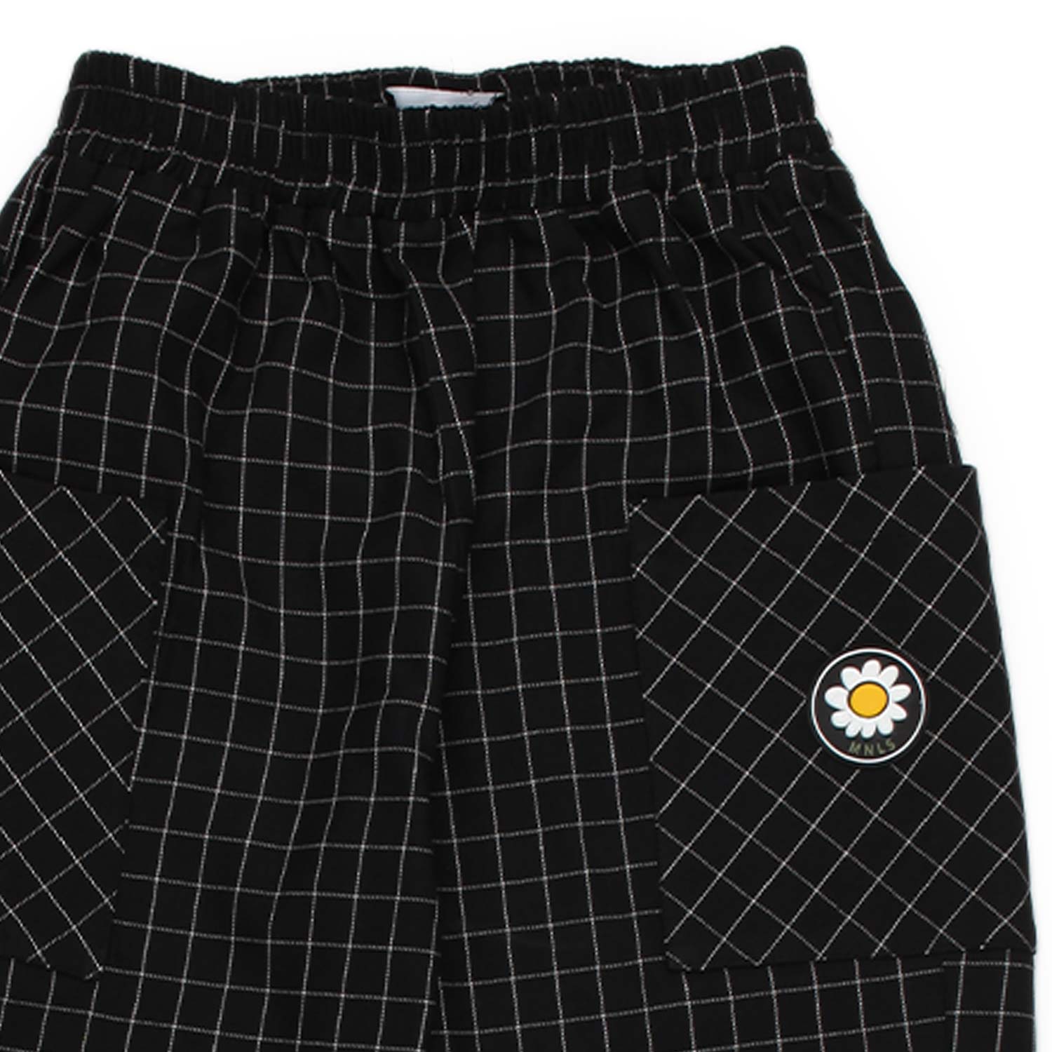 PANTALONE NERO A QUADRI GIRL - annameglio.com abbigliamento moda