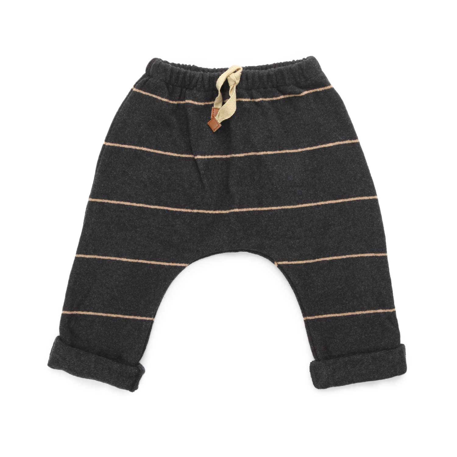 PANTALONE CHARLES NERO BABY UNISEX - annameglio.com abbigliamento moda